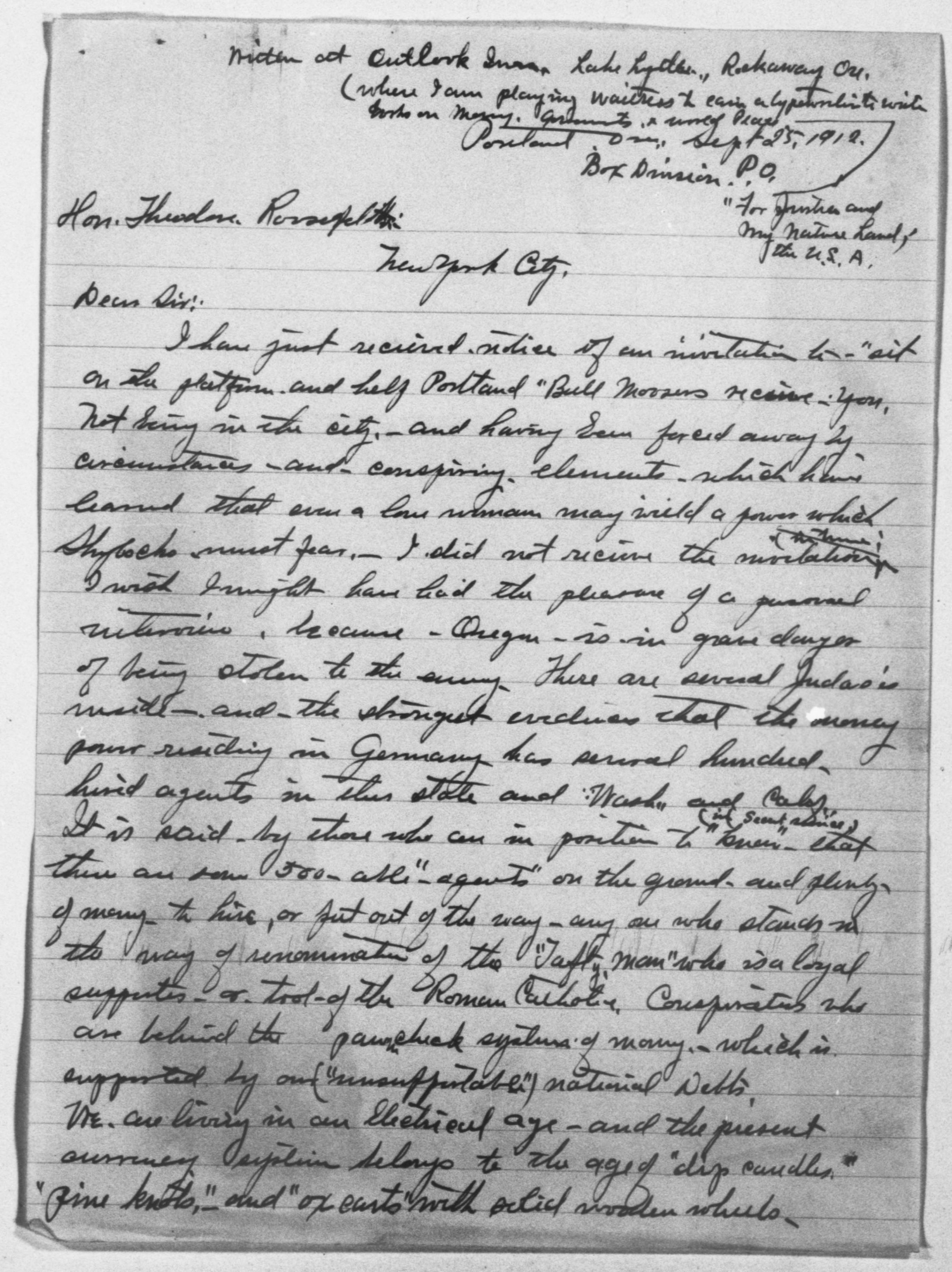 Scanned image of the current content page