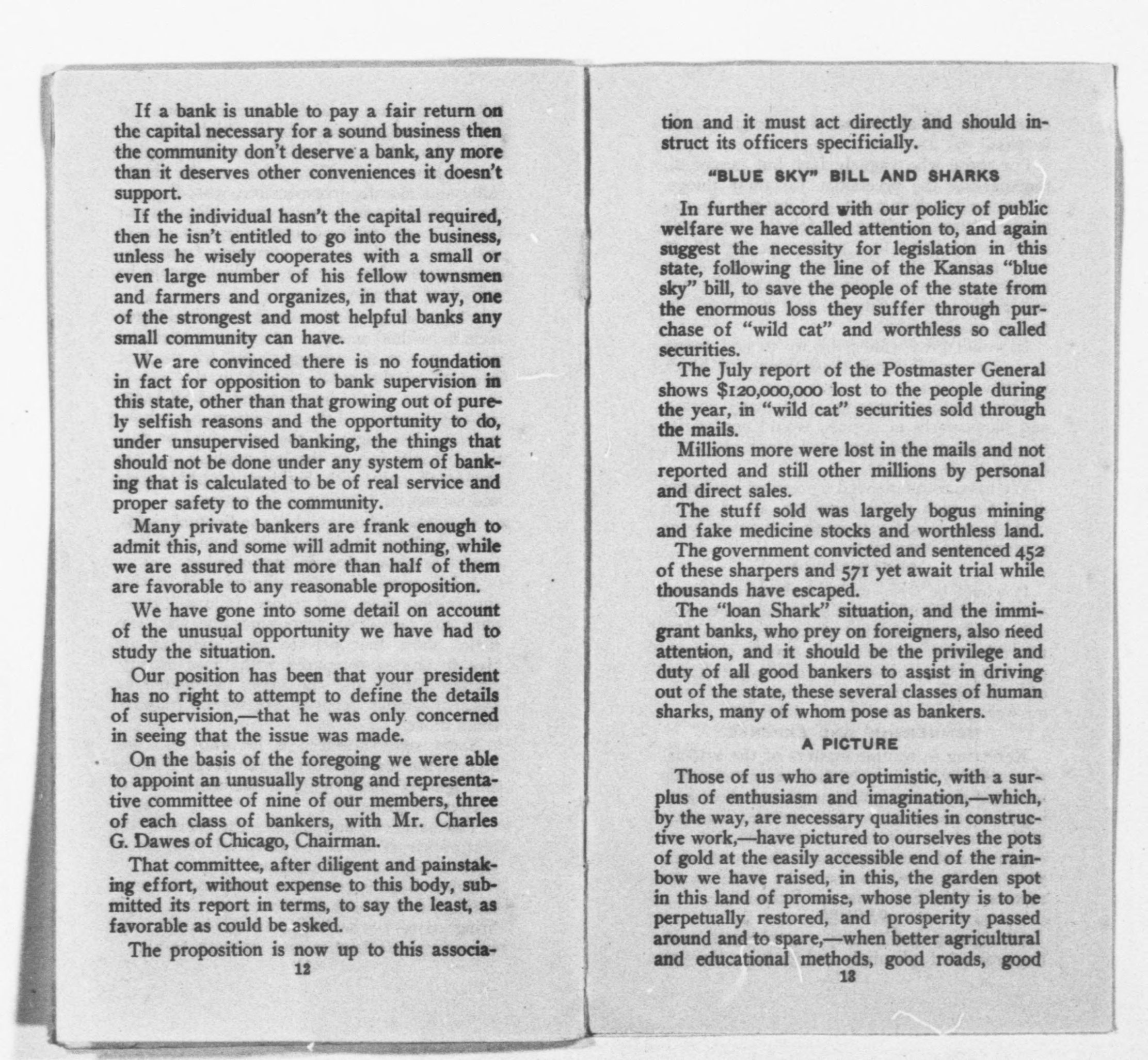 Scanned image of the current content page