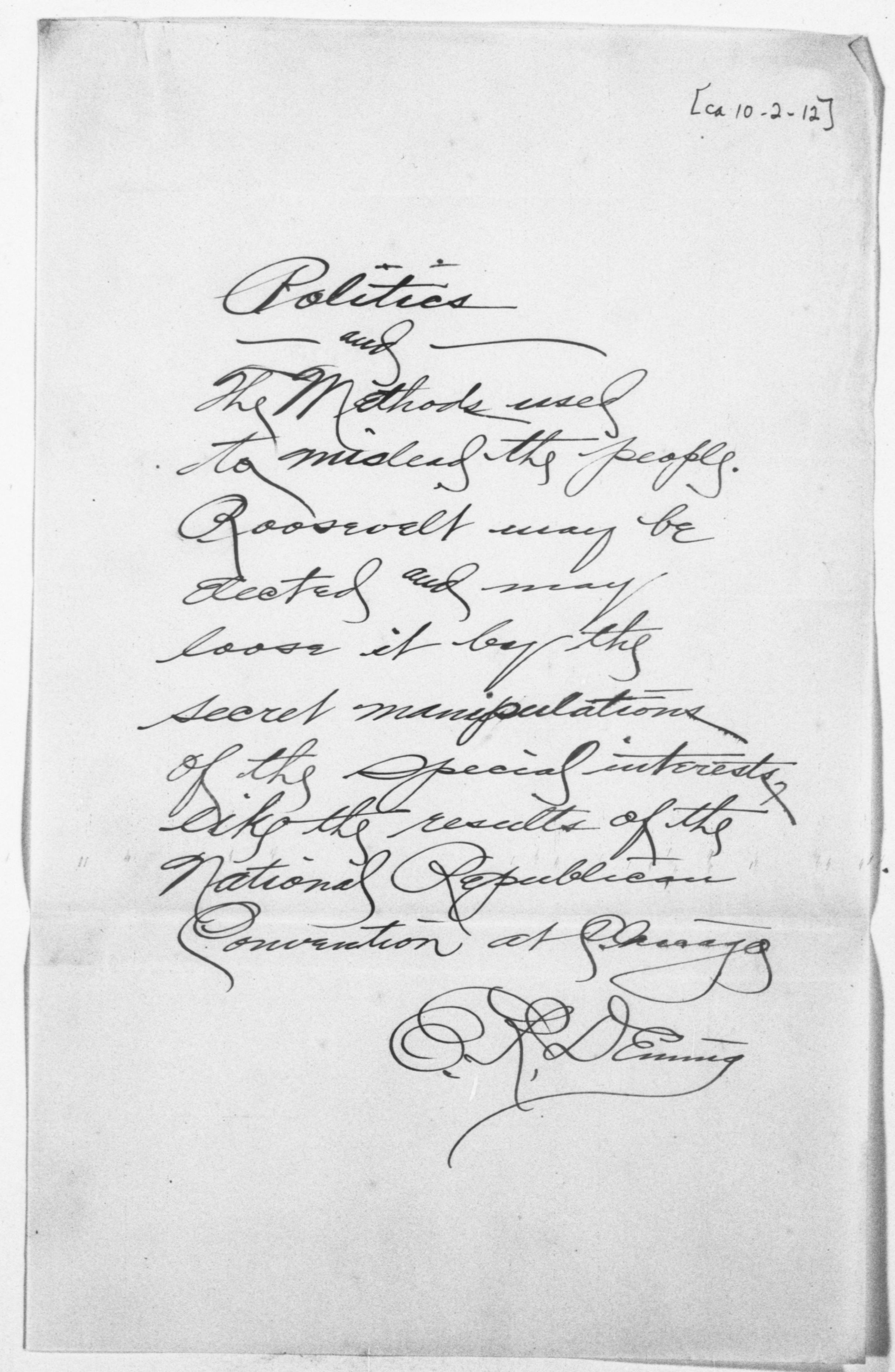 Scanned image of the current content page