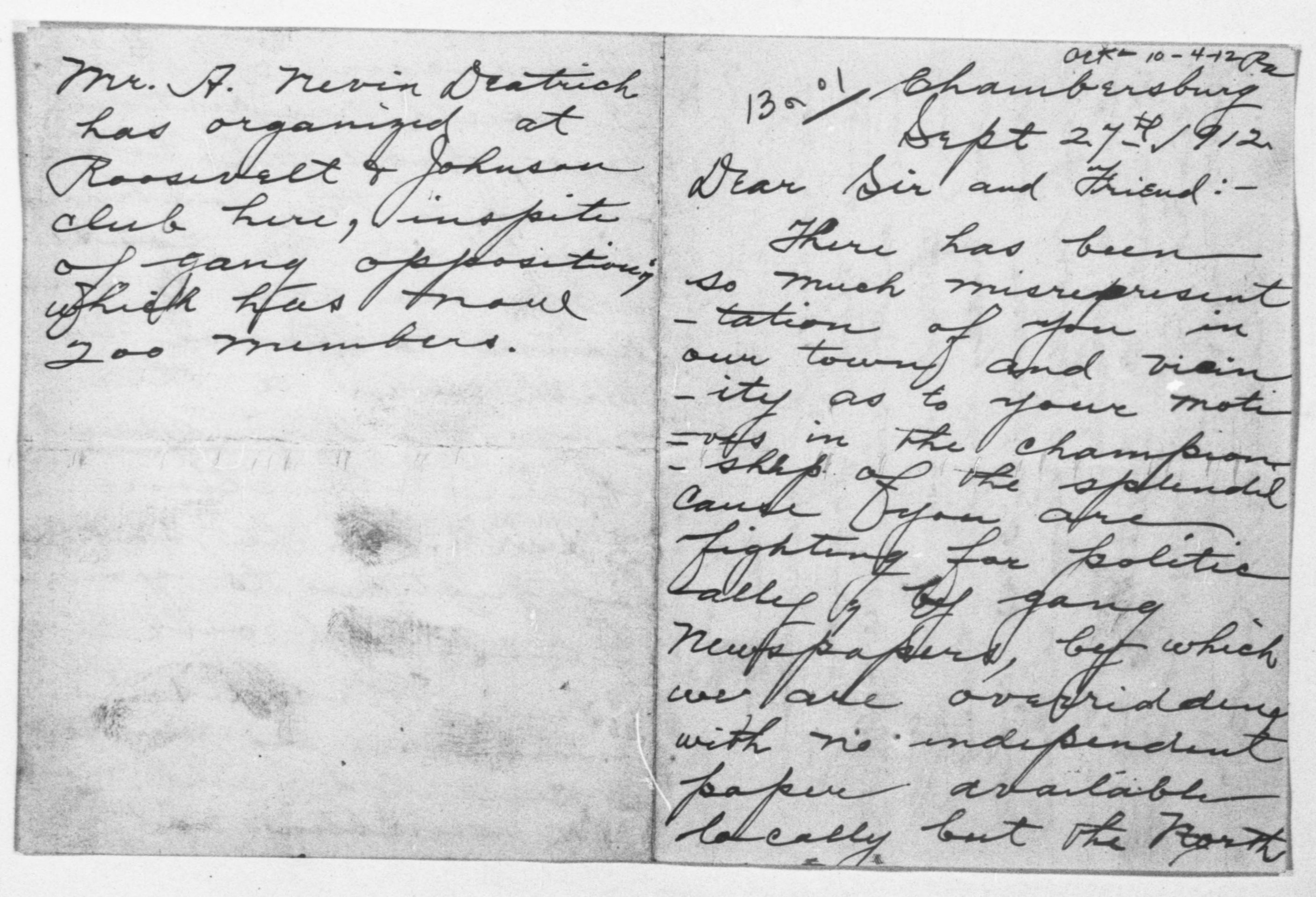 Scanned image of the current content page