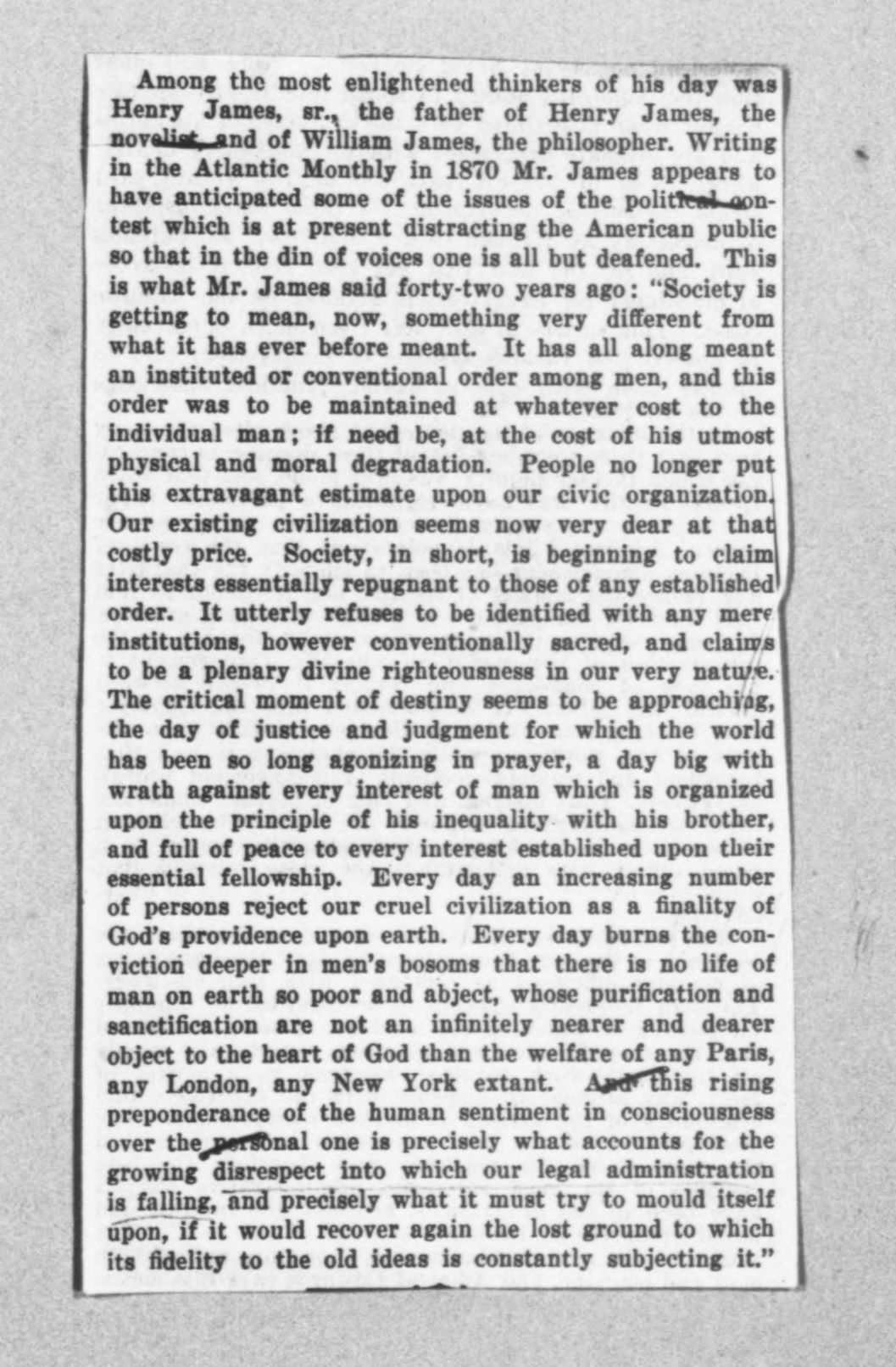 Scanned image of the current content page