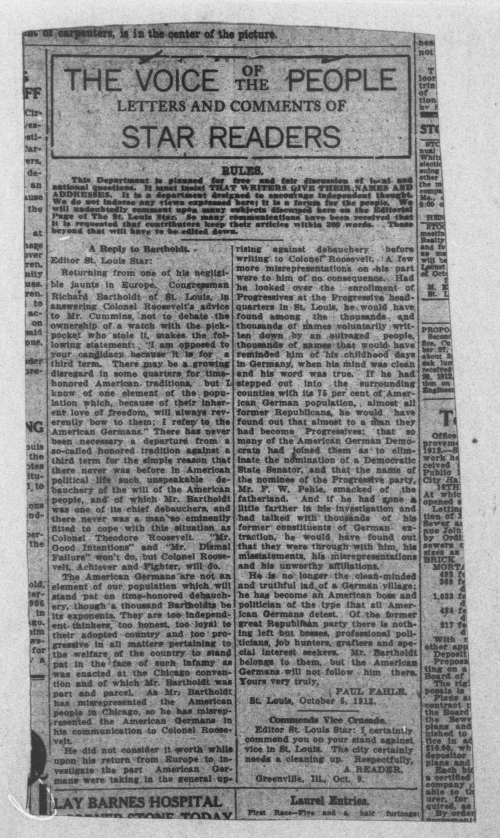 Scanned image of the current content page