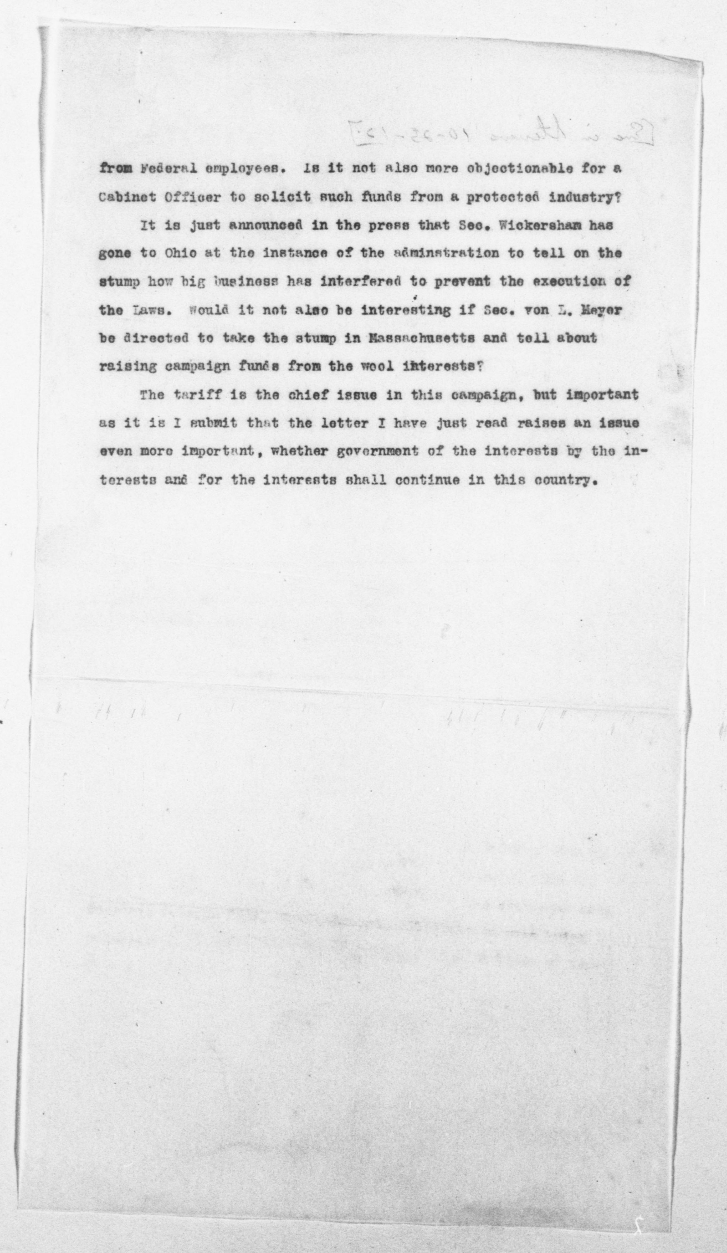 Scanned image of the current content page