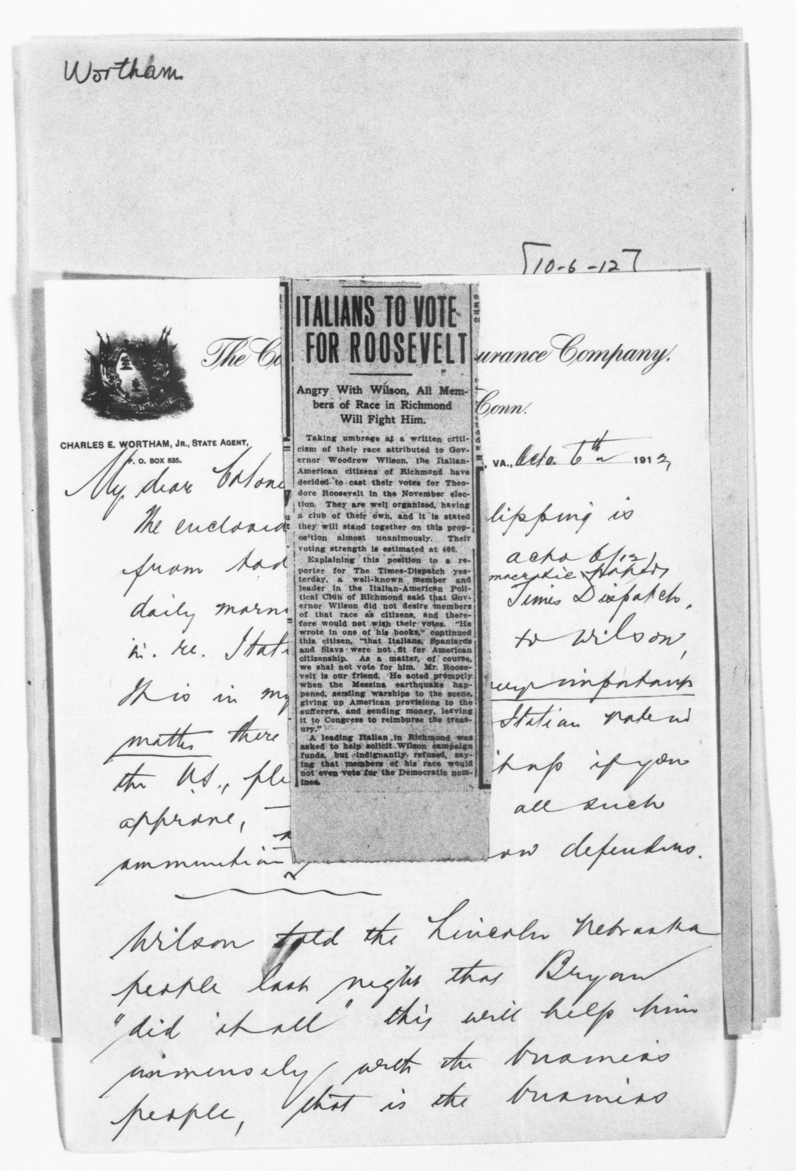 Scanned image of the current content page