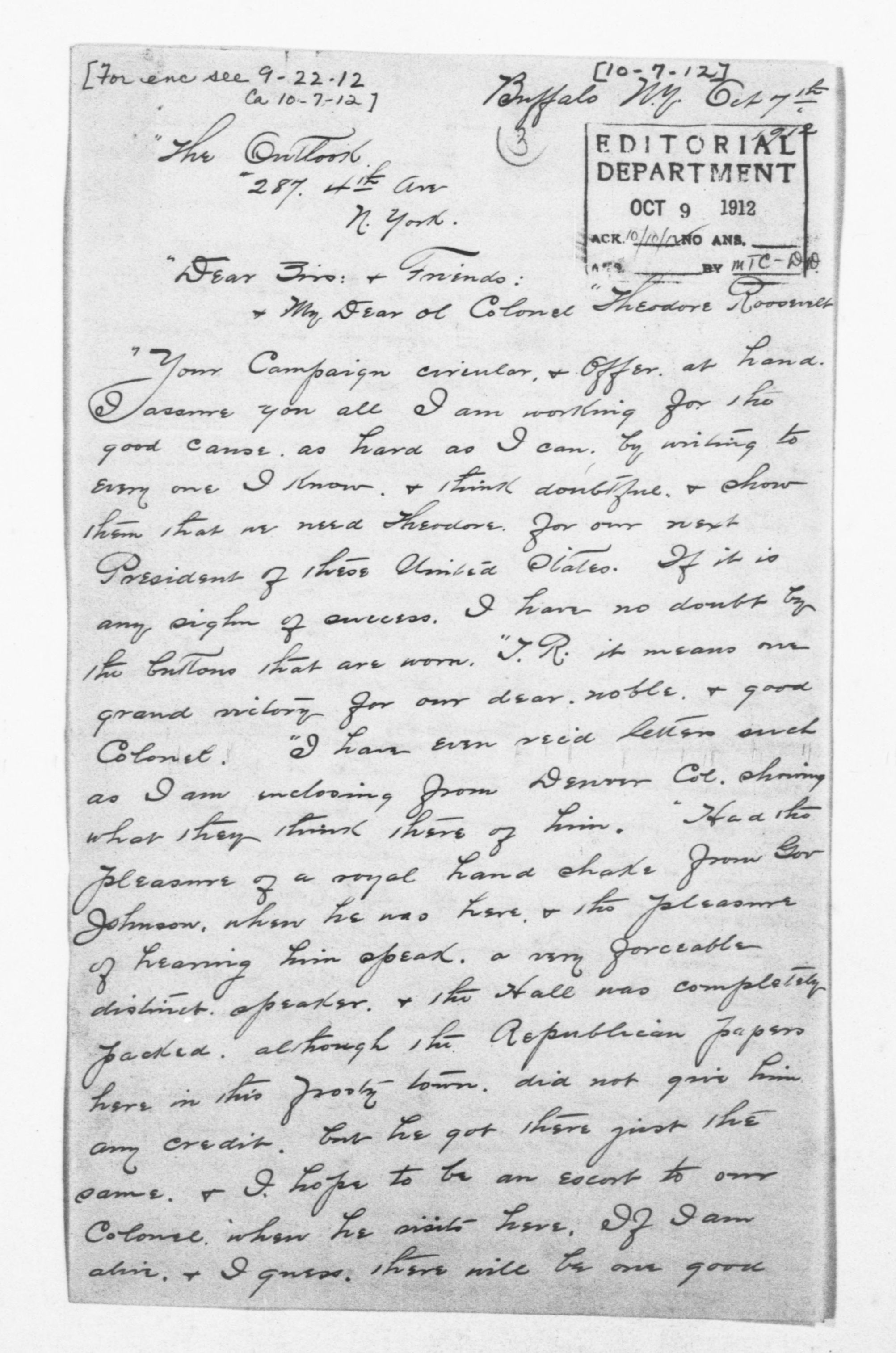 Scanned image of the current content page