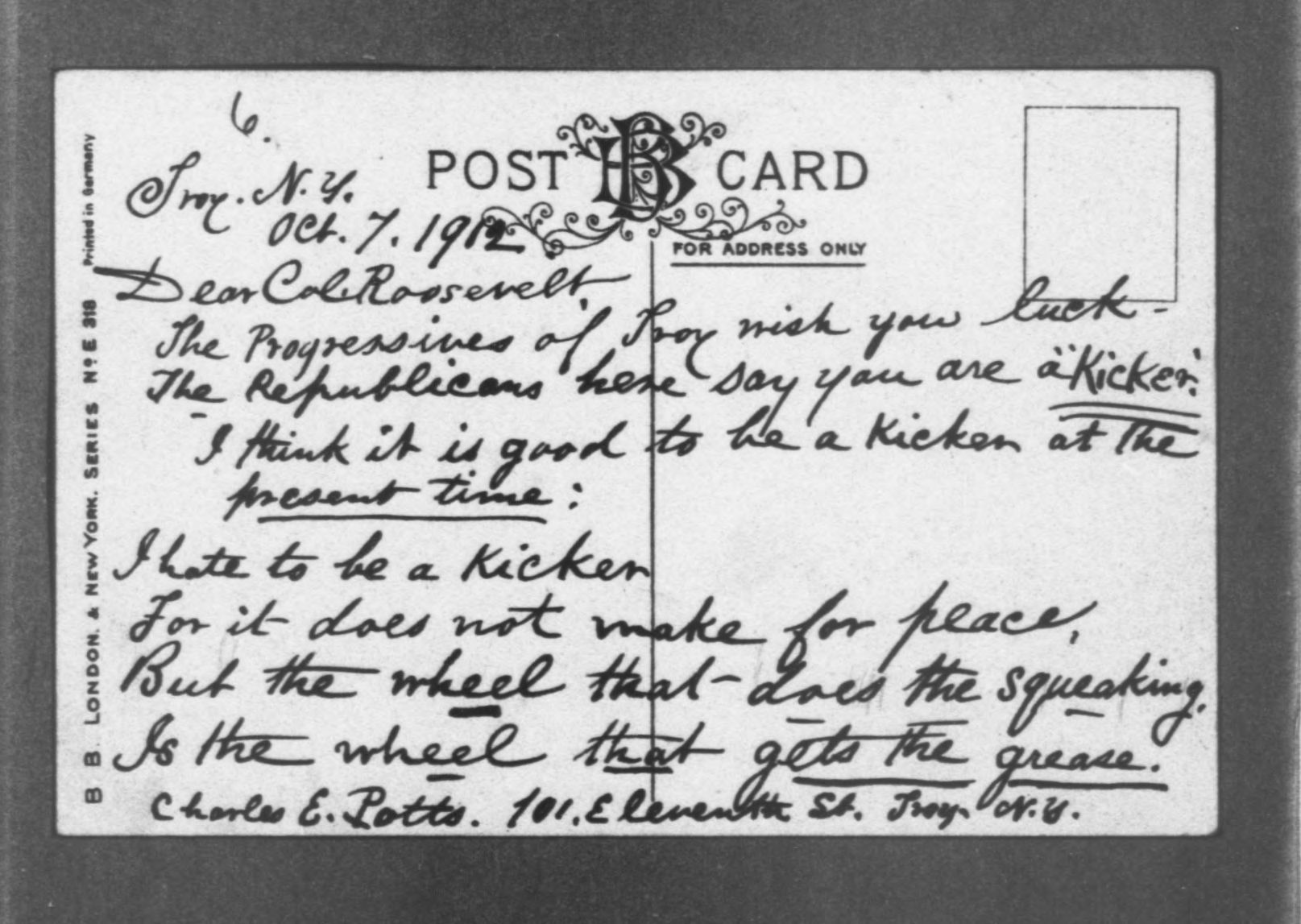 Scanned image of the current content page