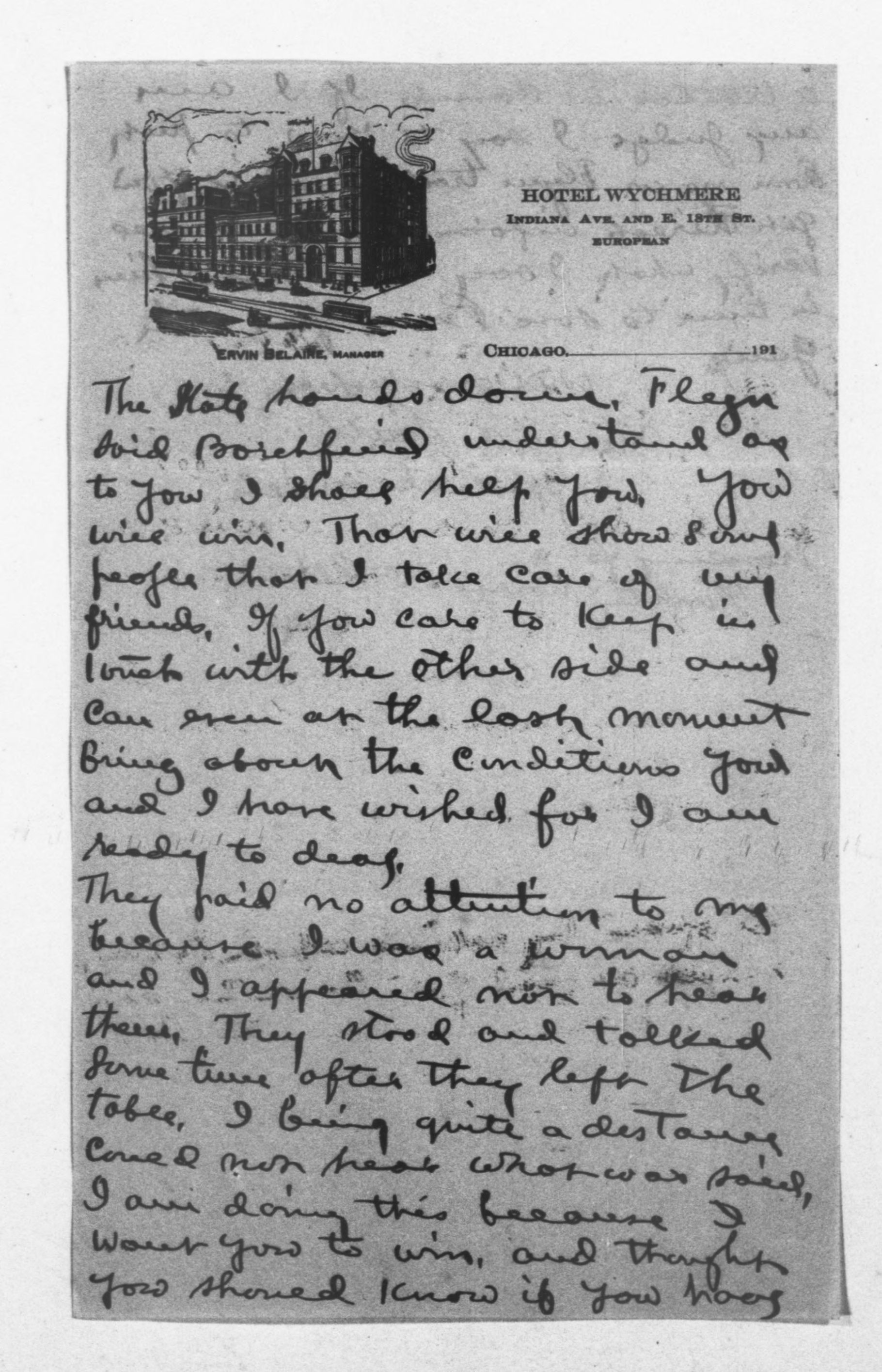 Scanned image of the current content page