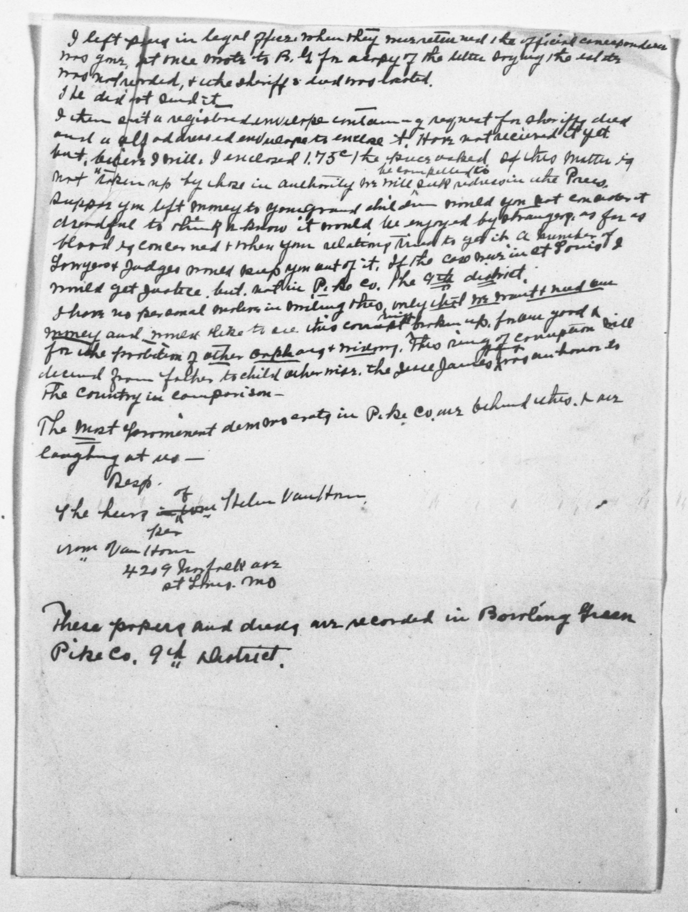 Scanned image of the current content page
