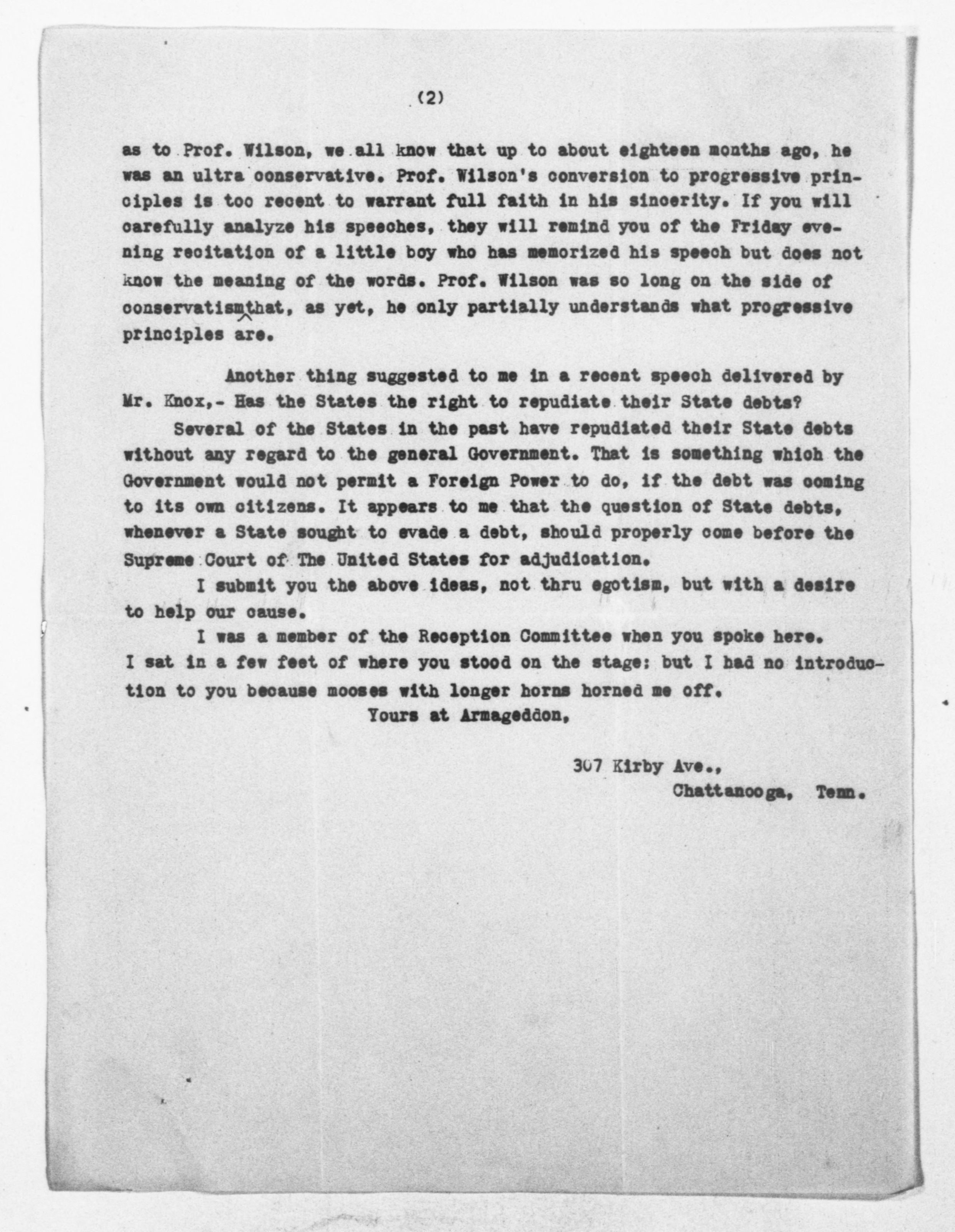 Scanned image of the current content page