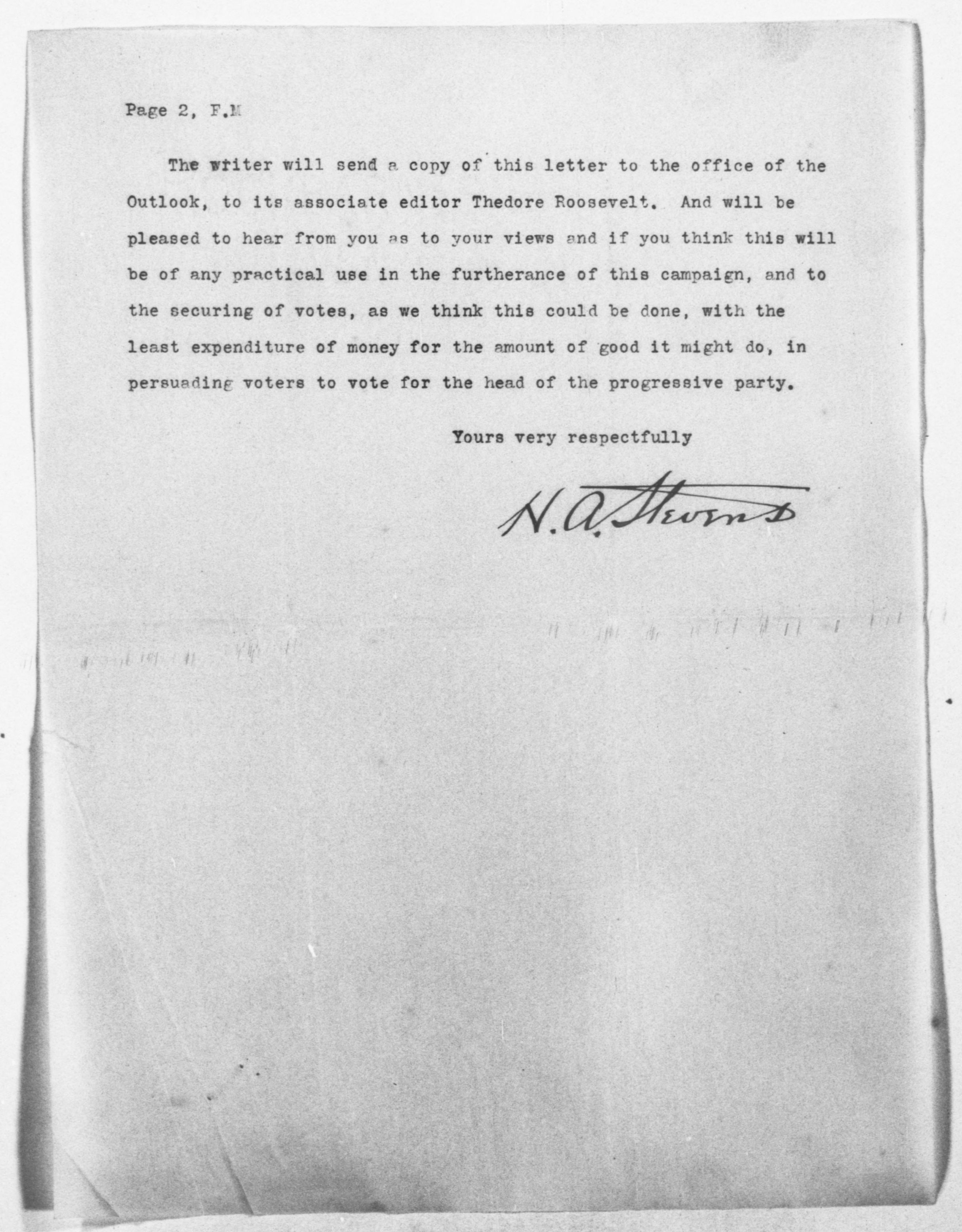 Scanned image of the current content page