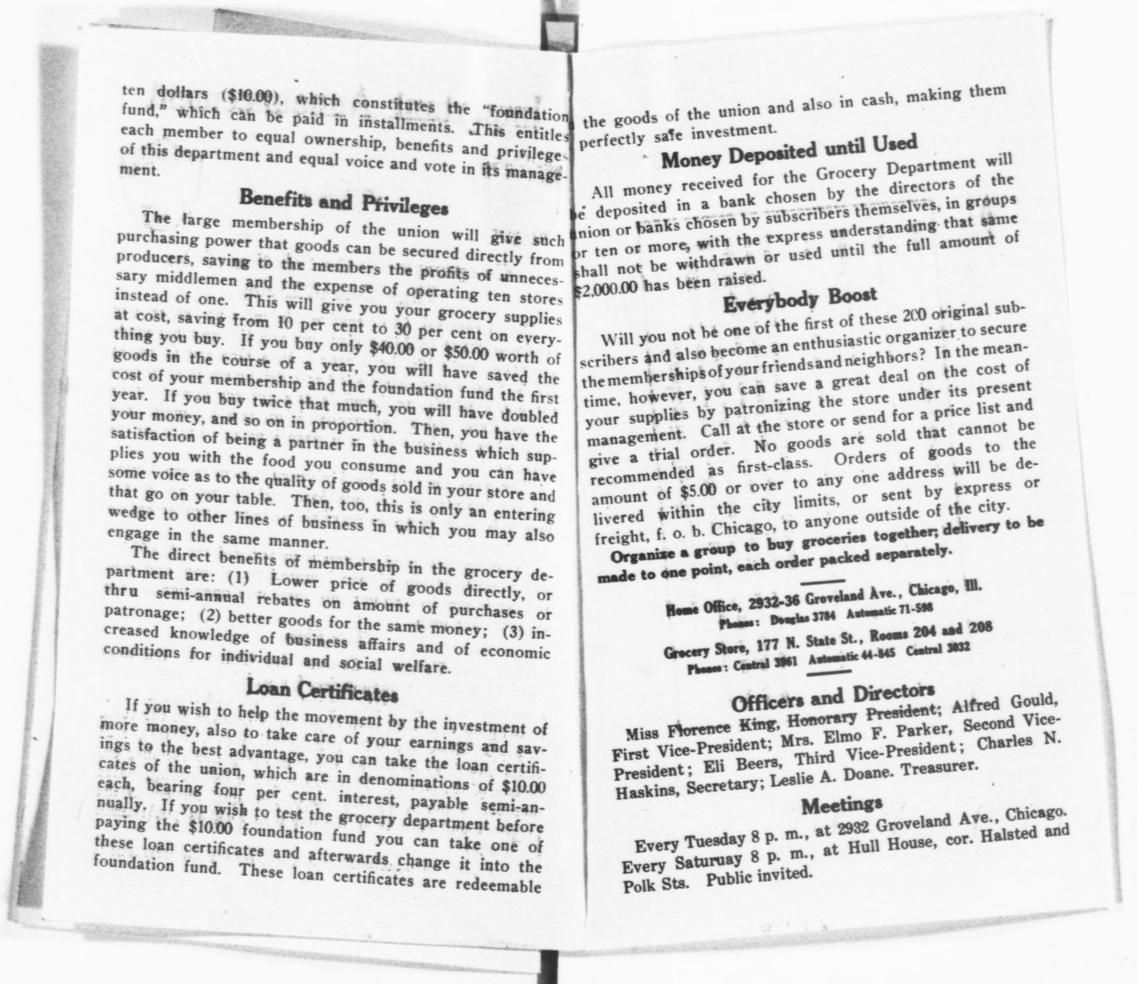 Scanned image of the current content page