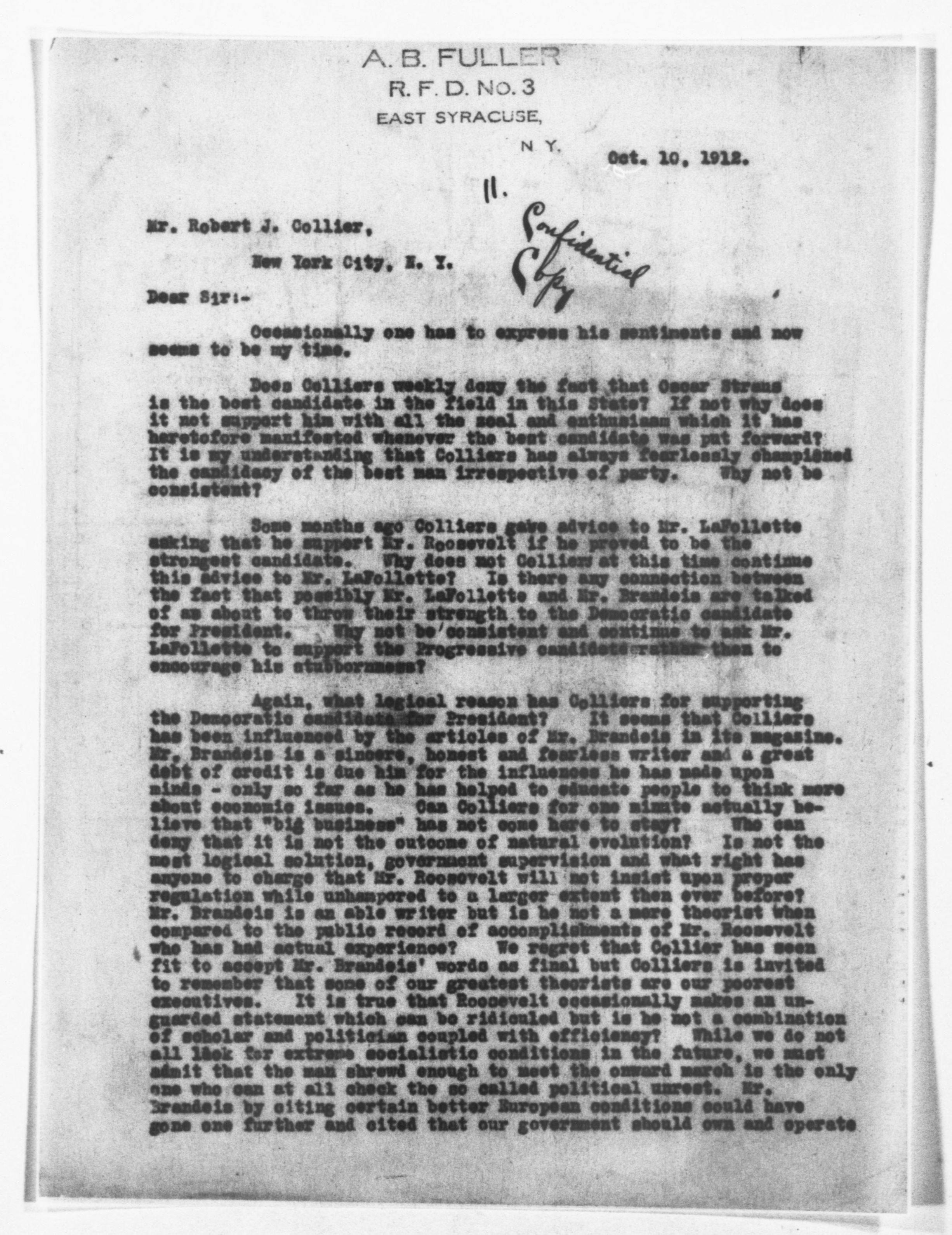 Scanned image of the current content page