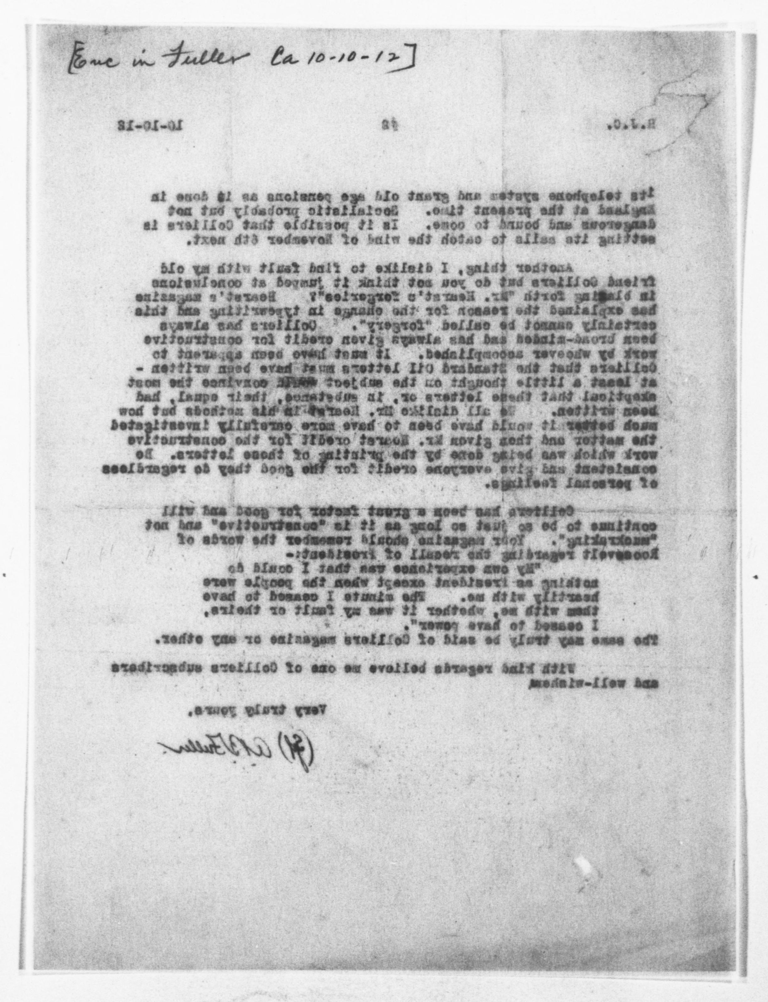 Scanned image of the current content page