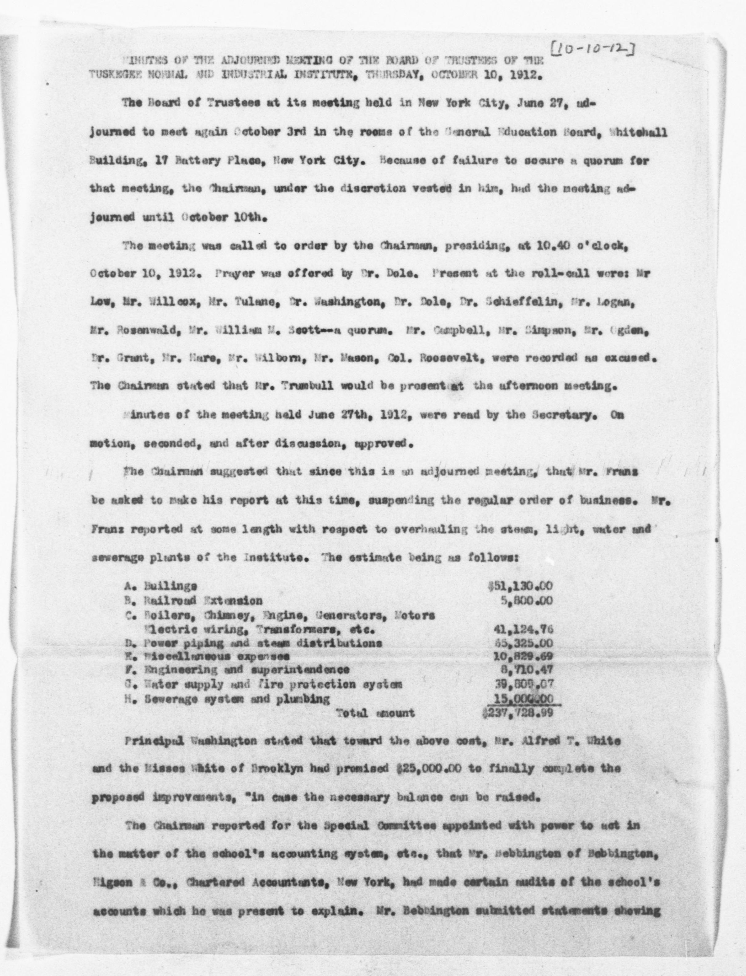 Scanned image of the current content page