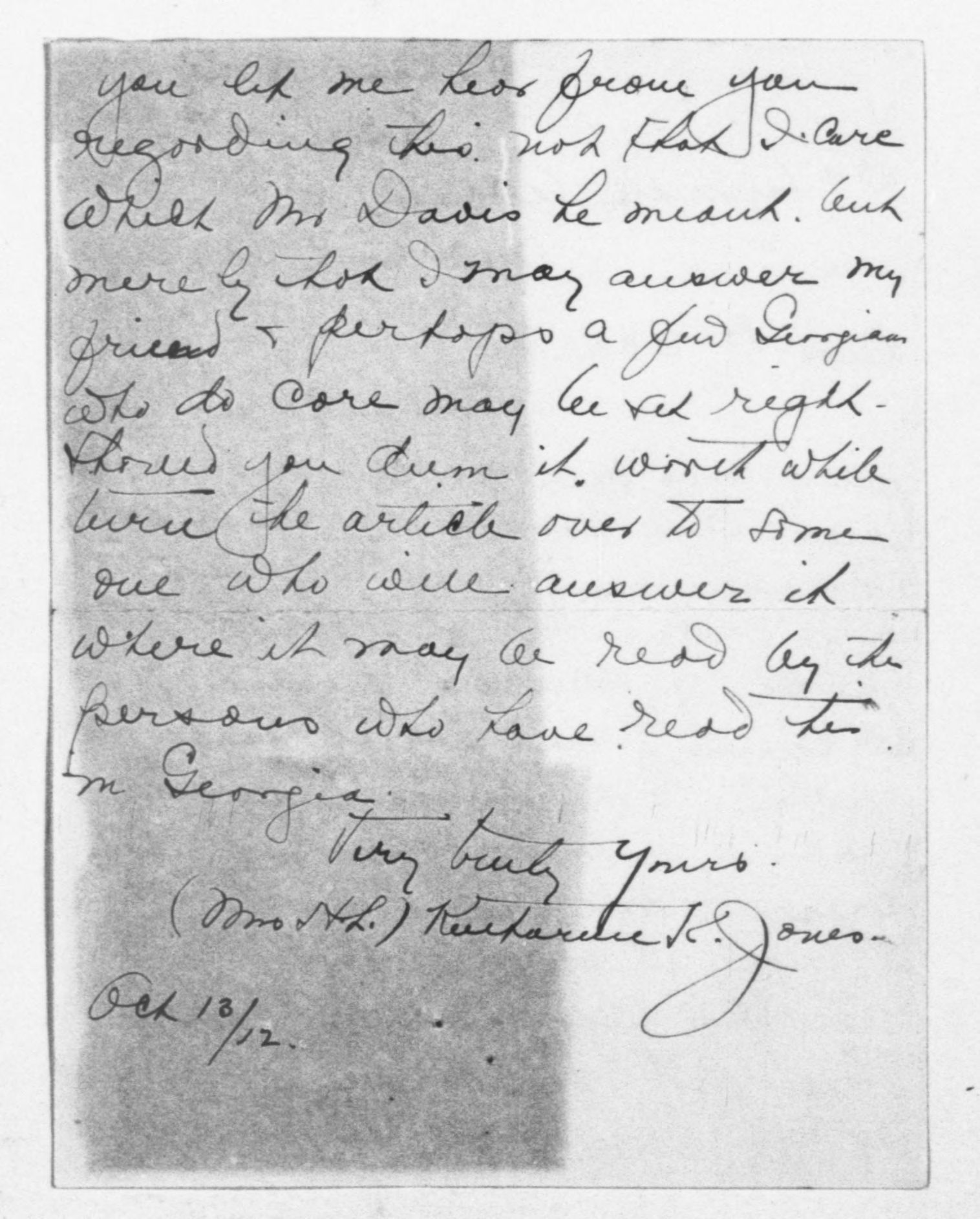 Scanned image of the current content page