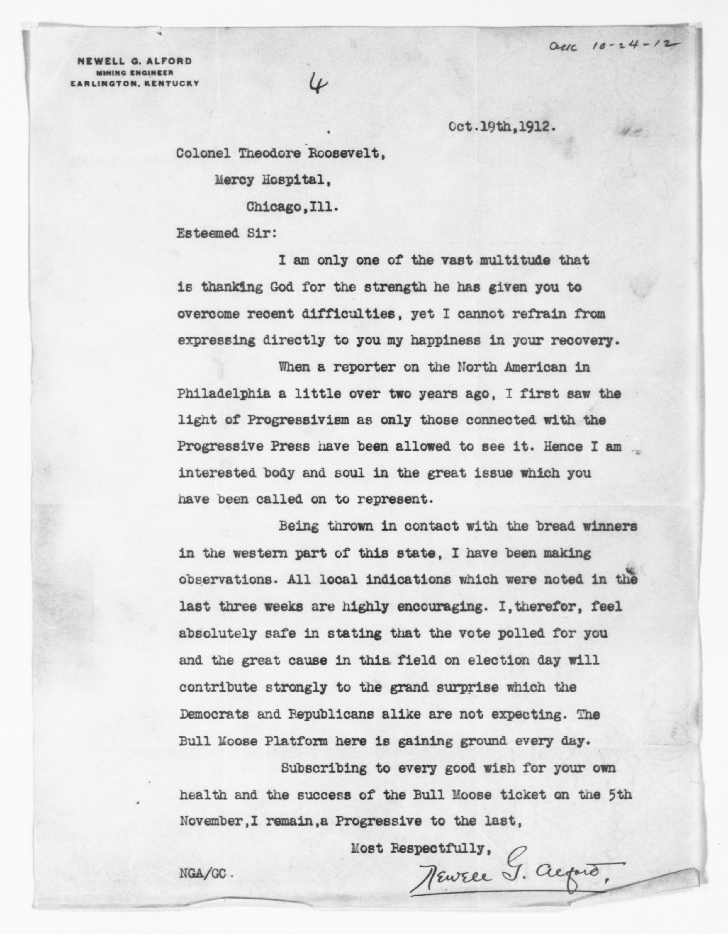 Scanned image of the current content page