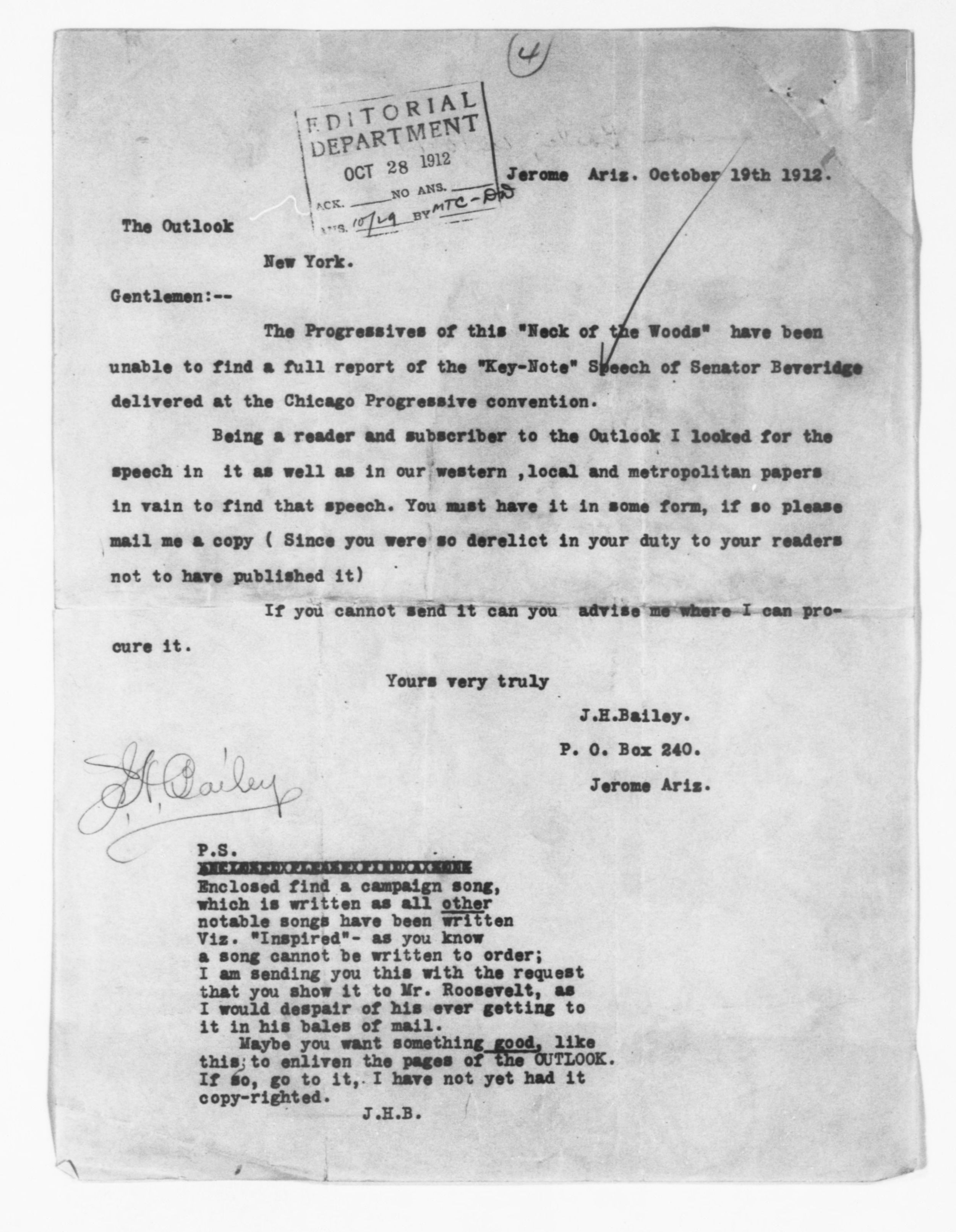 Scanned image of the current content page