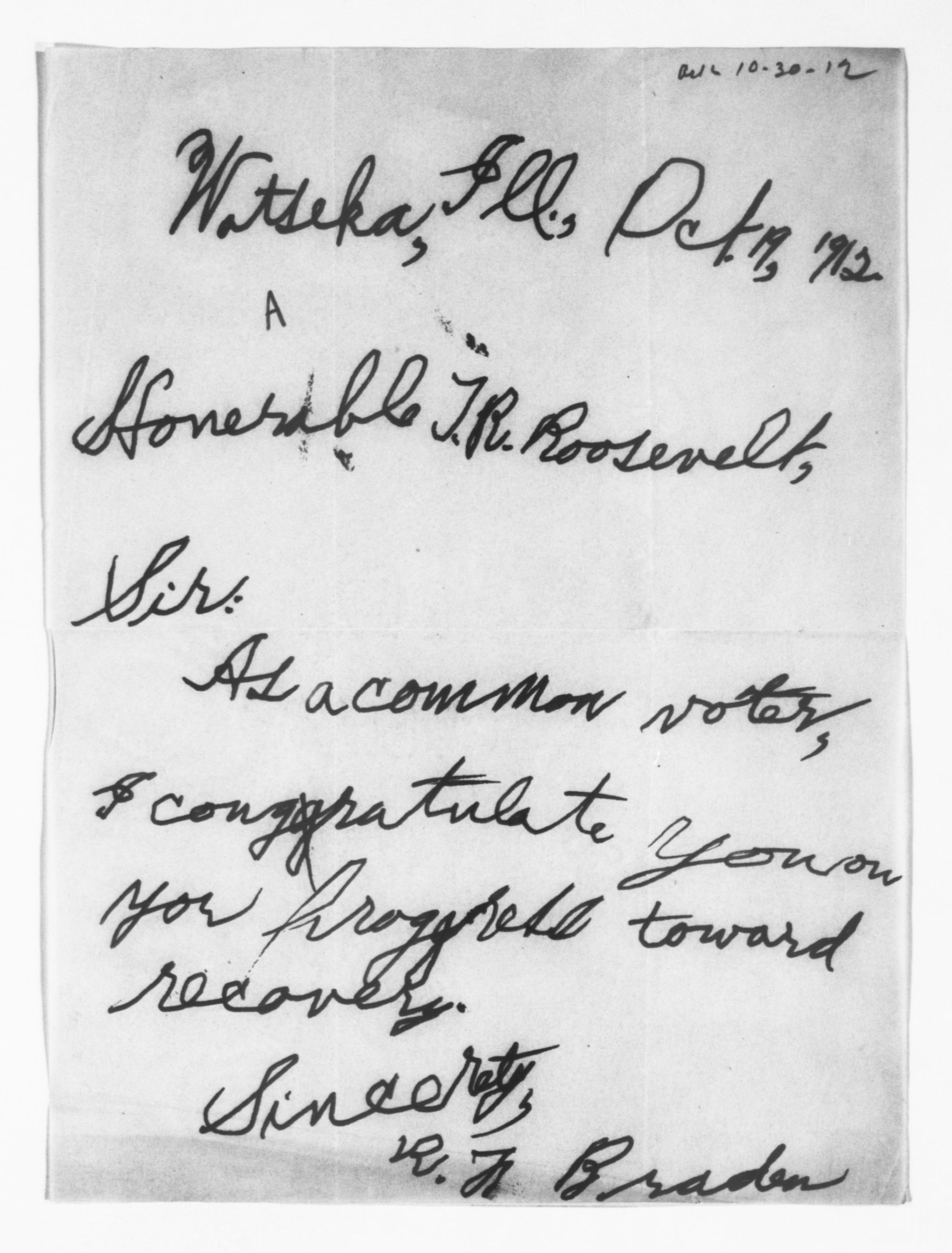 Scanned image of the current content page