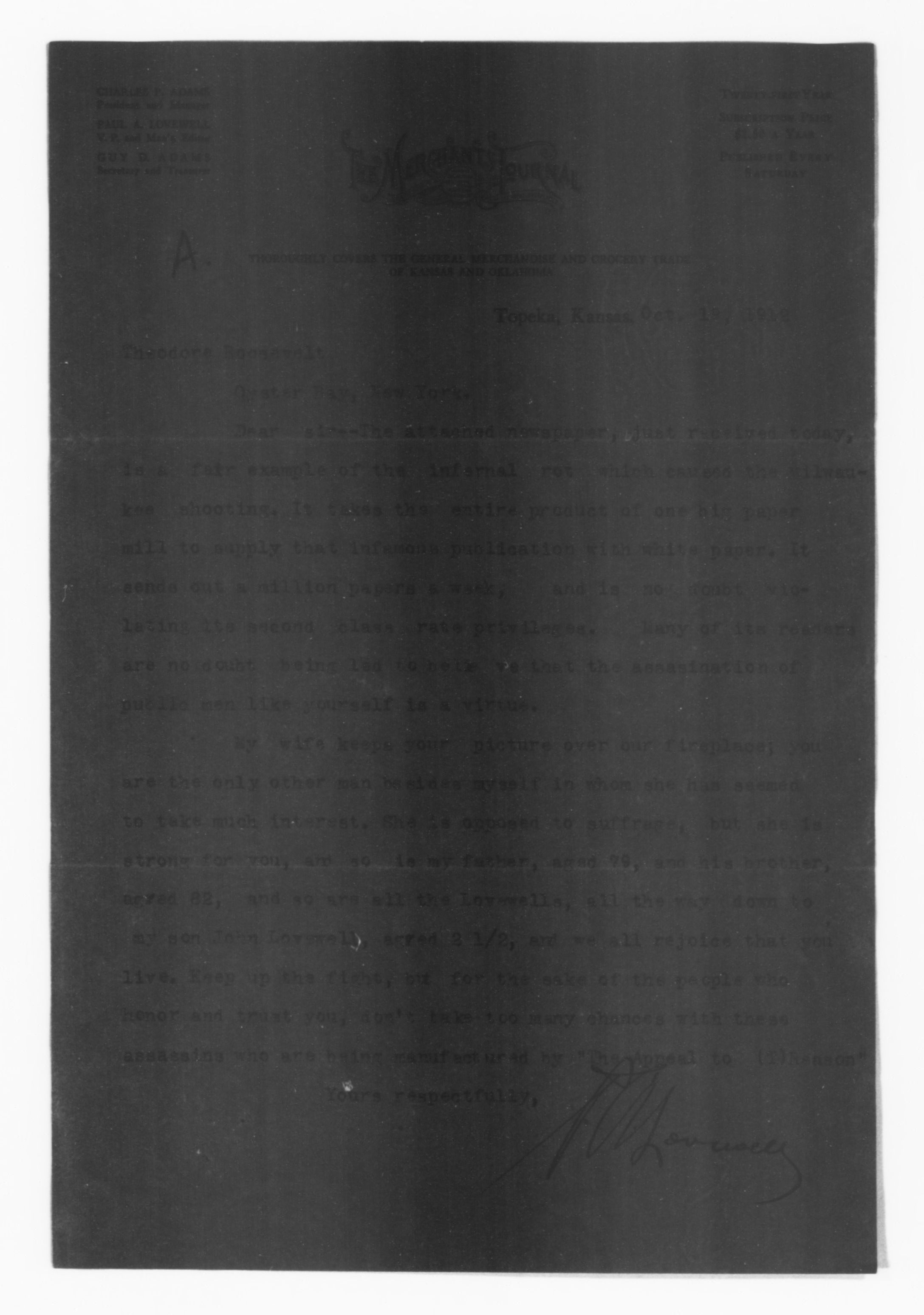 Scanned image of the current content page