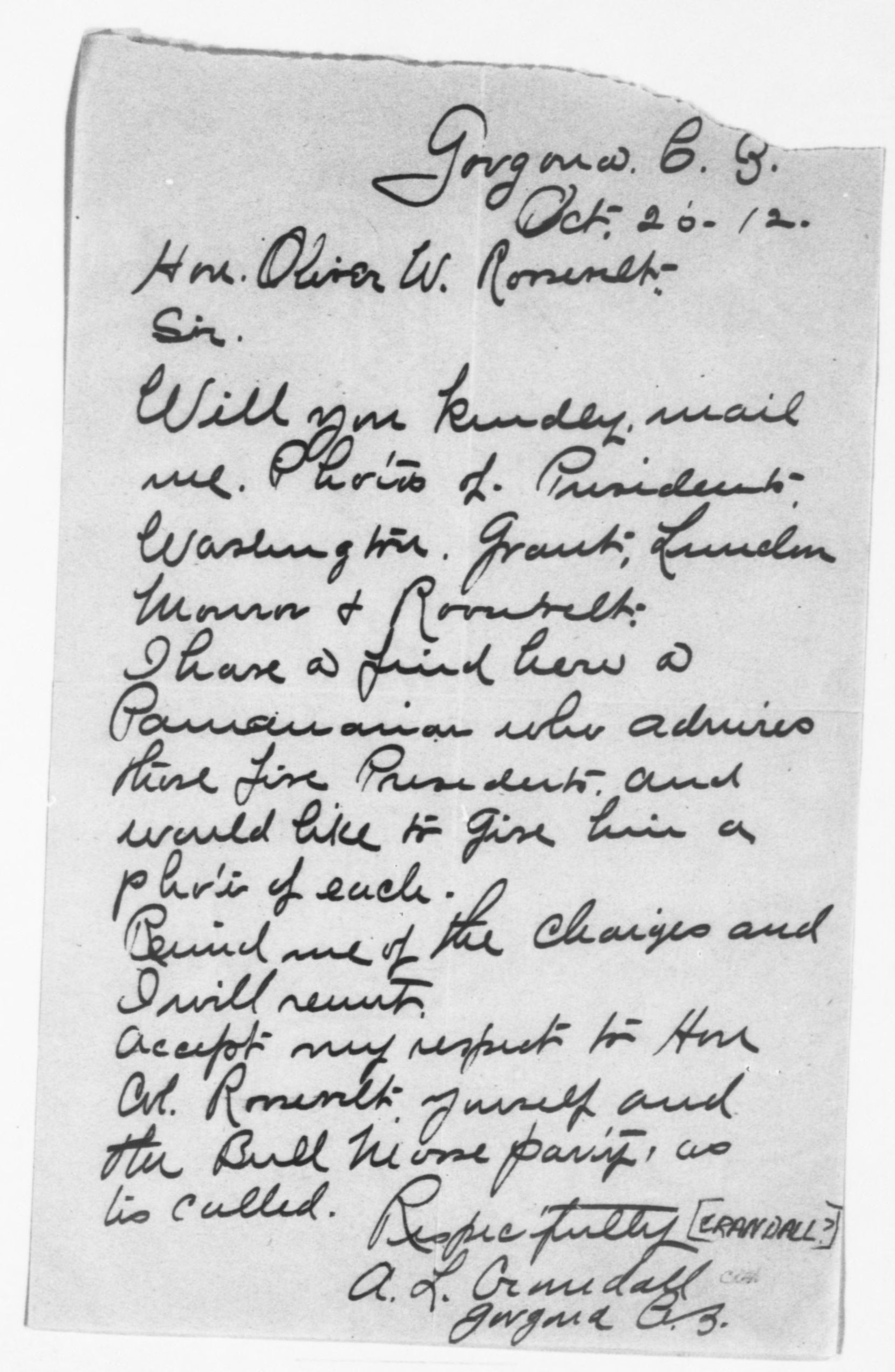 Scanned image of the current content page