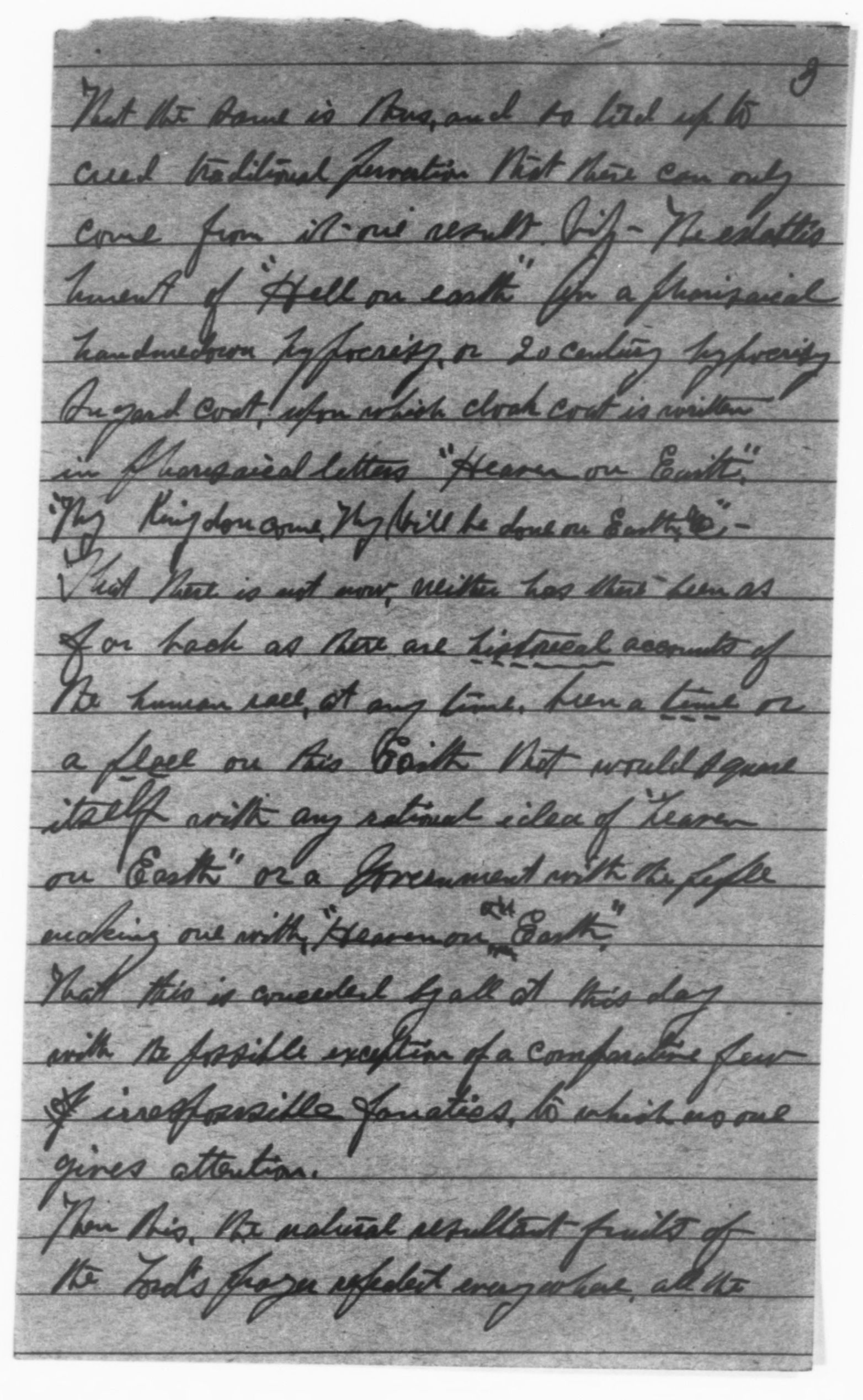 Scanned image of the current content page