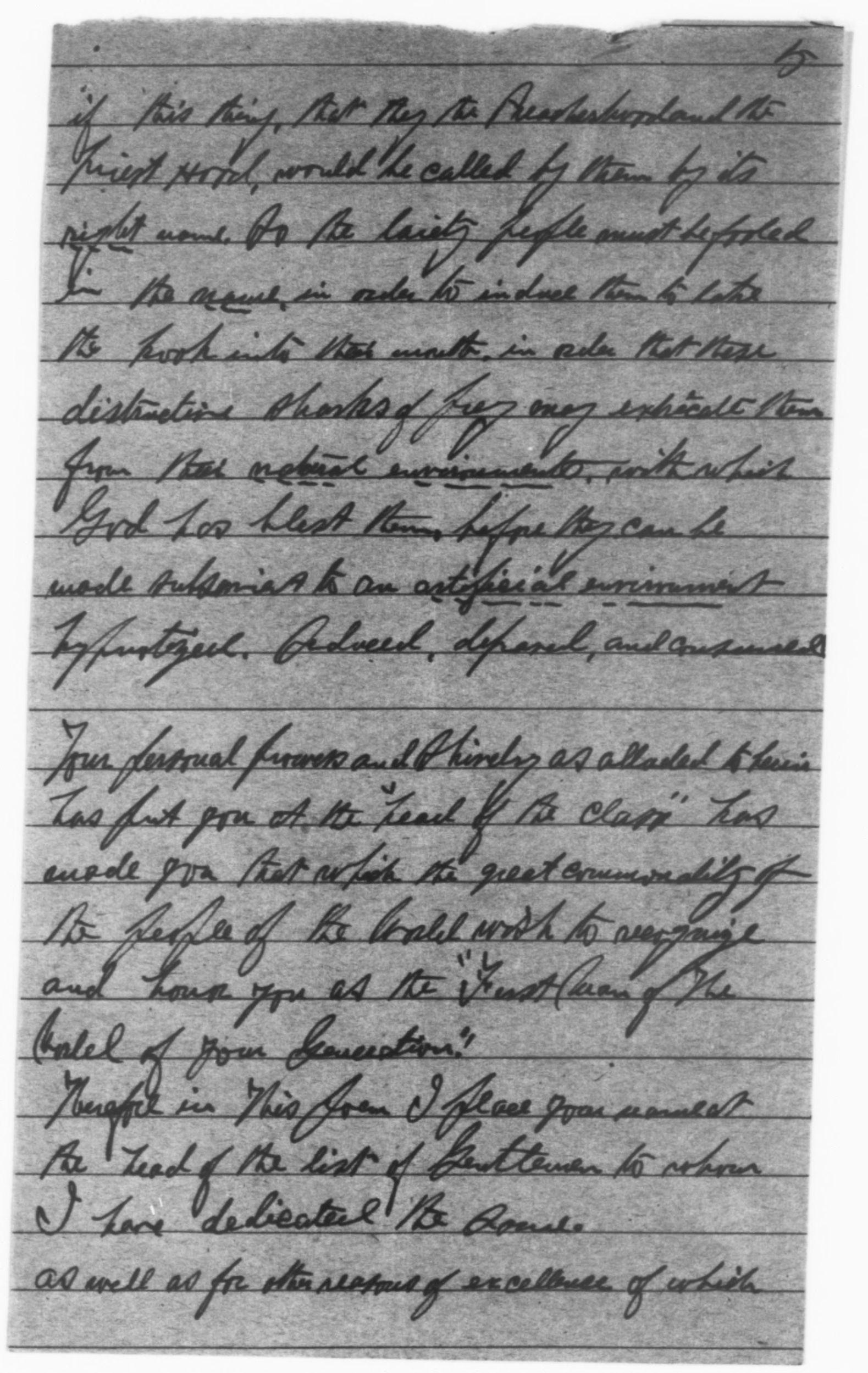 Scanned image of the current content page