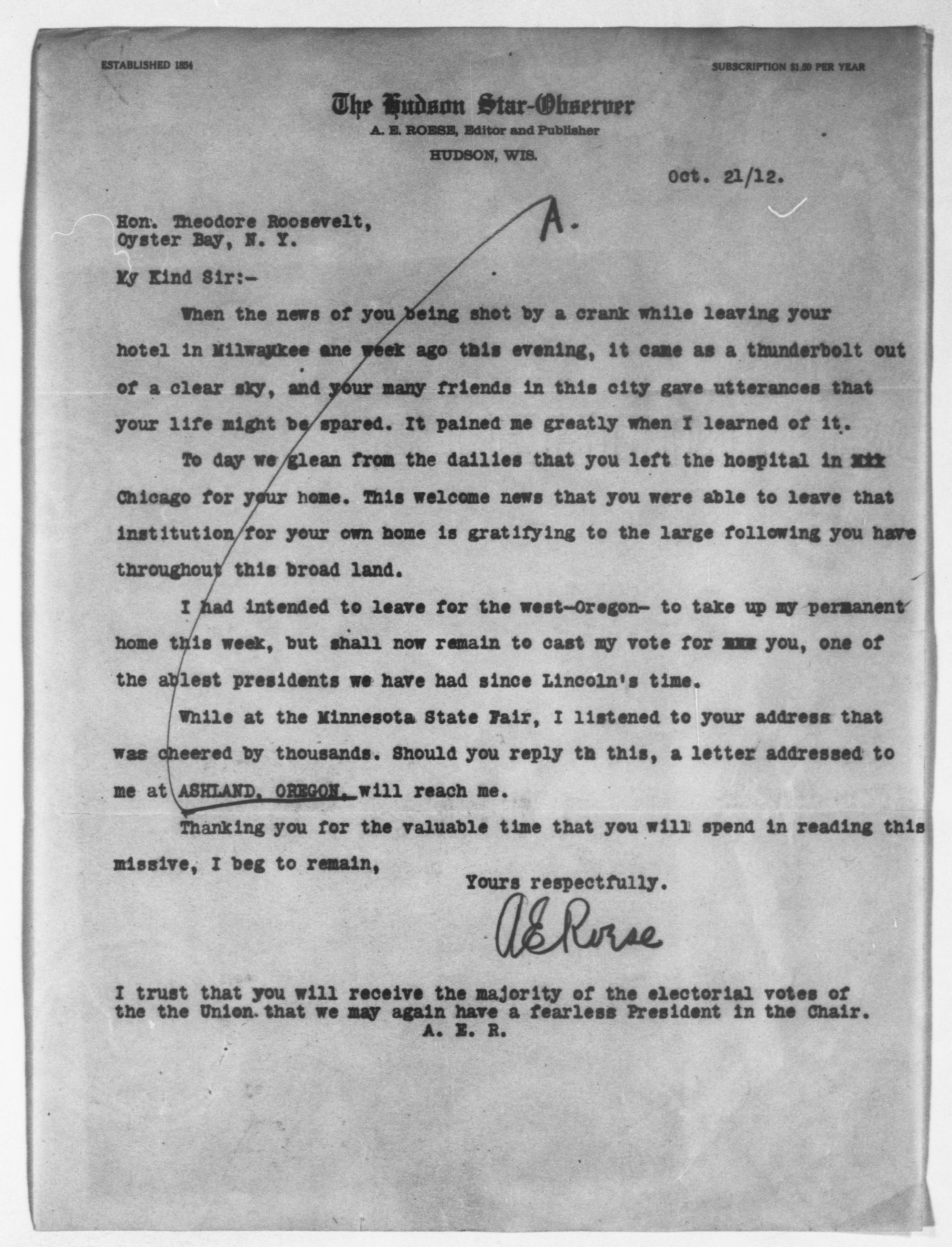 Scanned image of the current content page