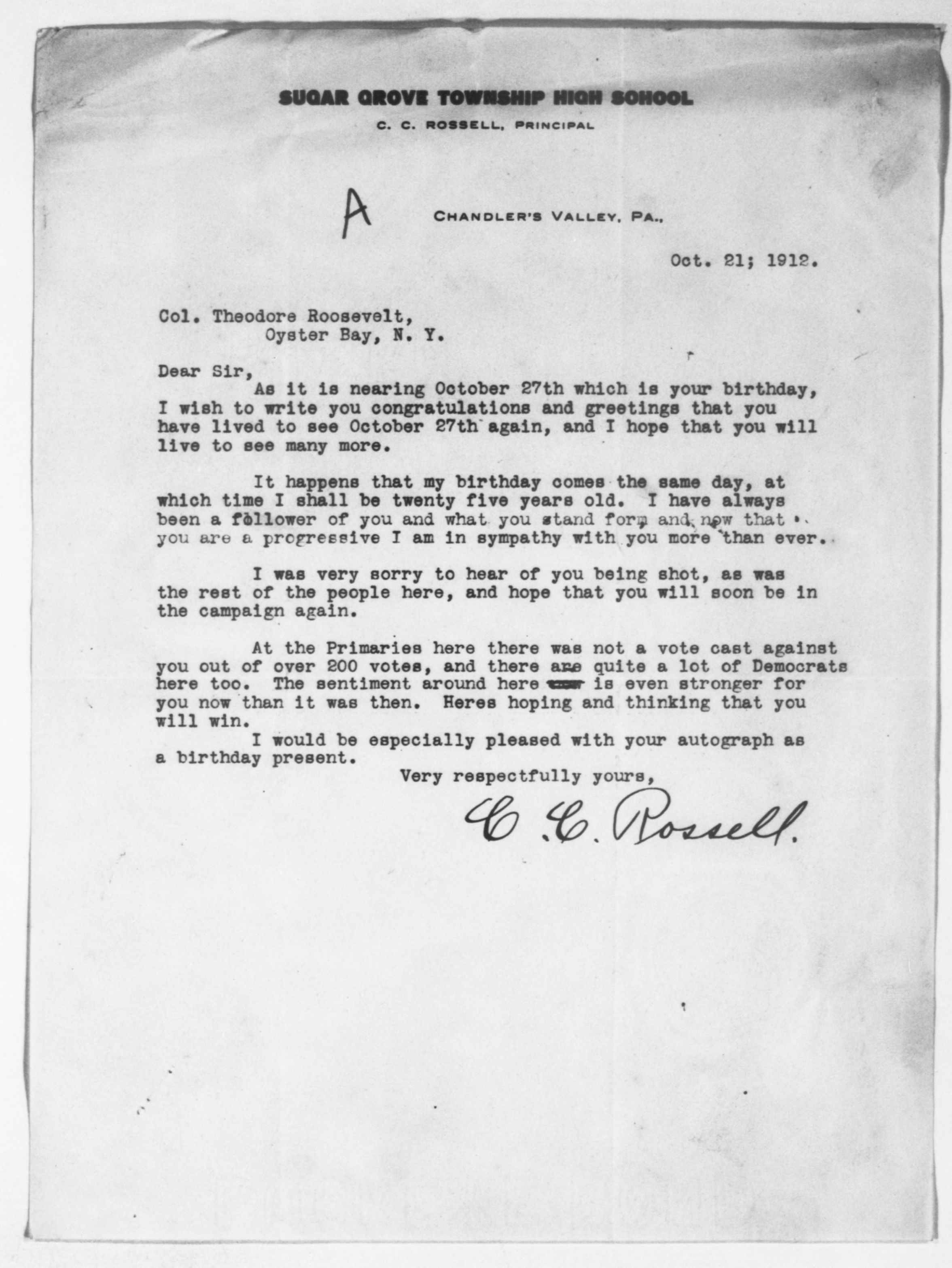 Scanned image of the current content page