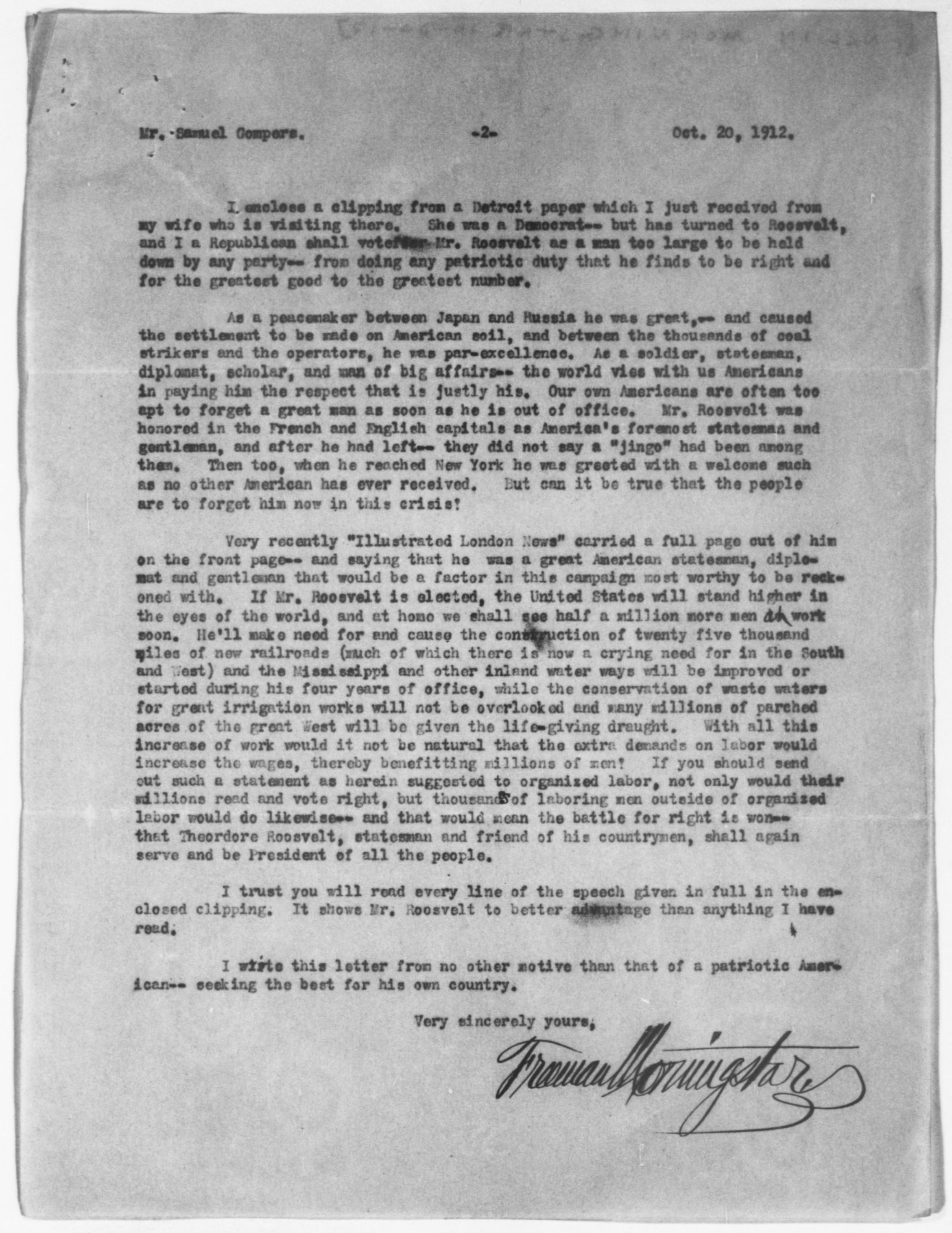 Scanned image of the current content page