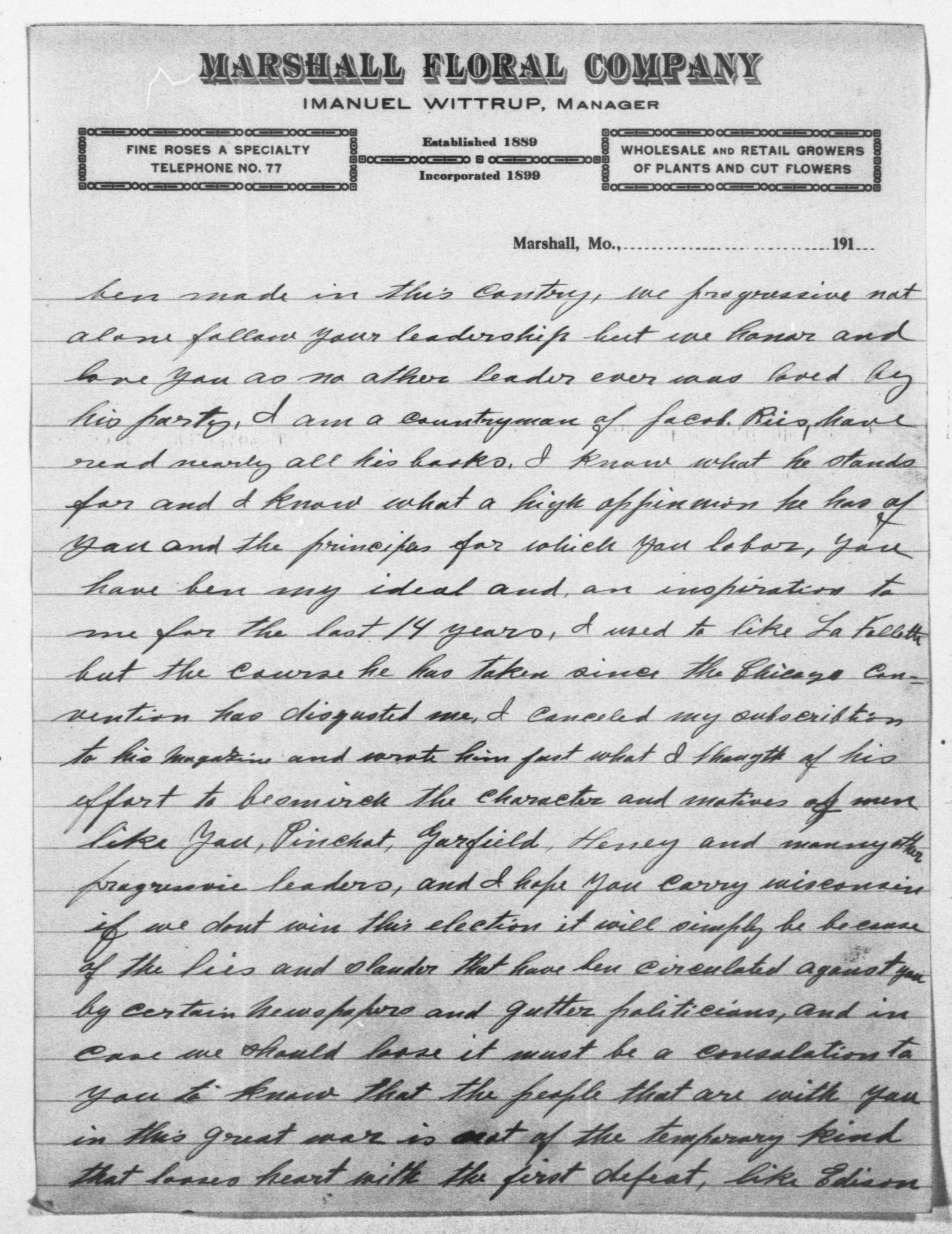 Scanned image of the current content page