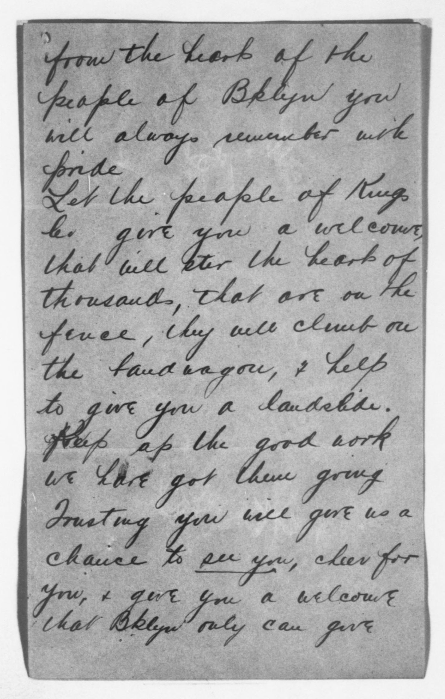 Scanned image of the current content page