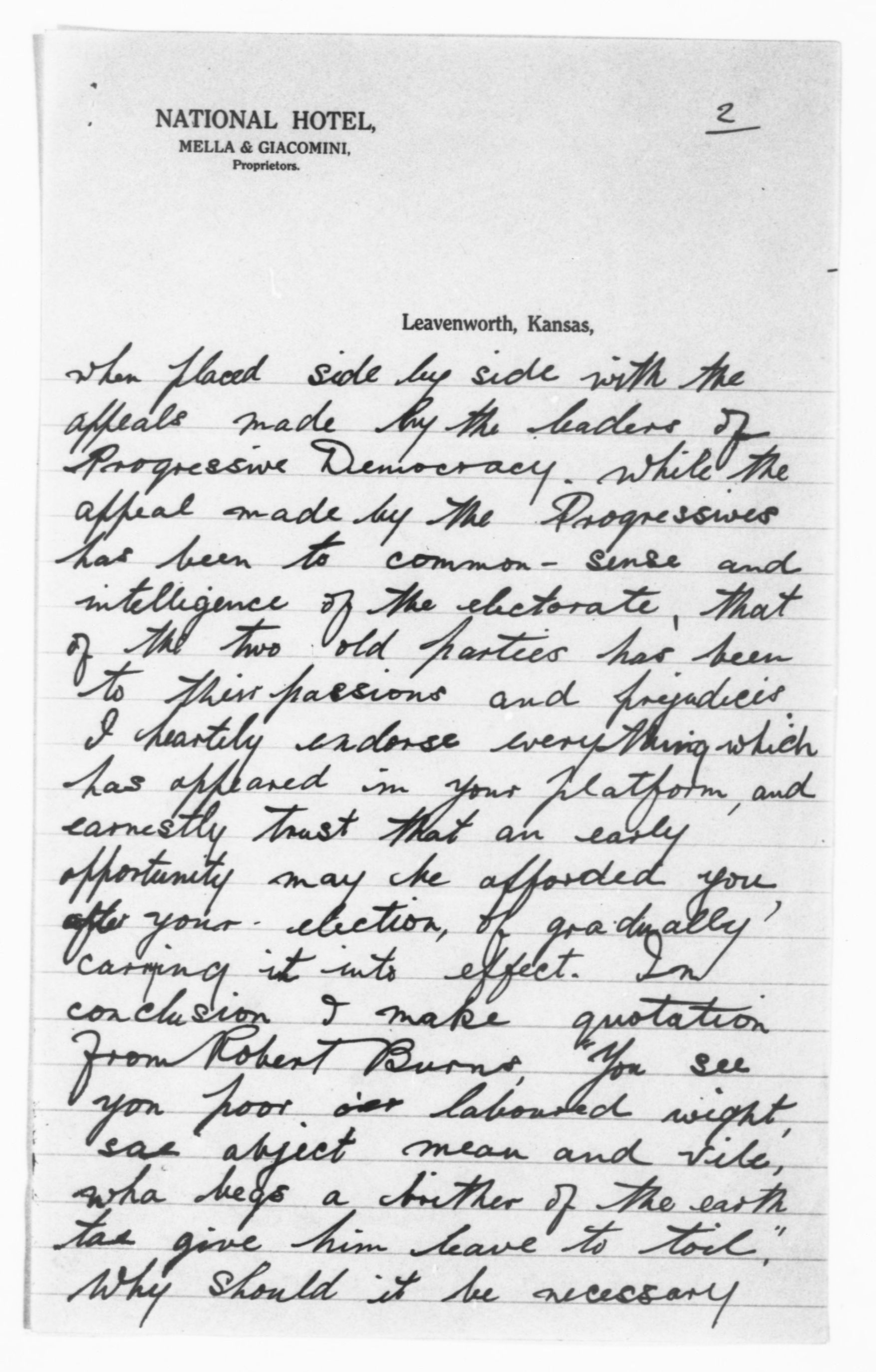 Scanned image of the current content page