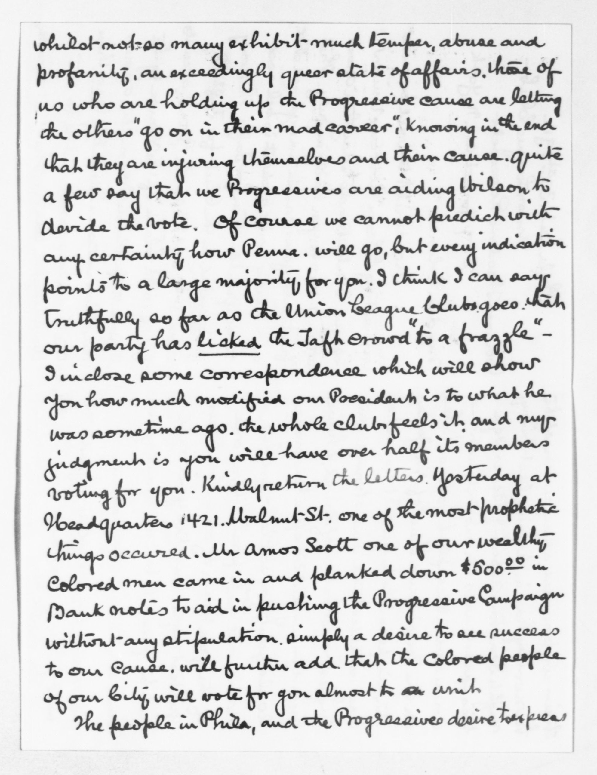 Scanned image of the current content page