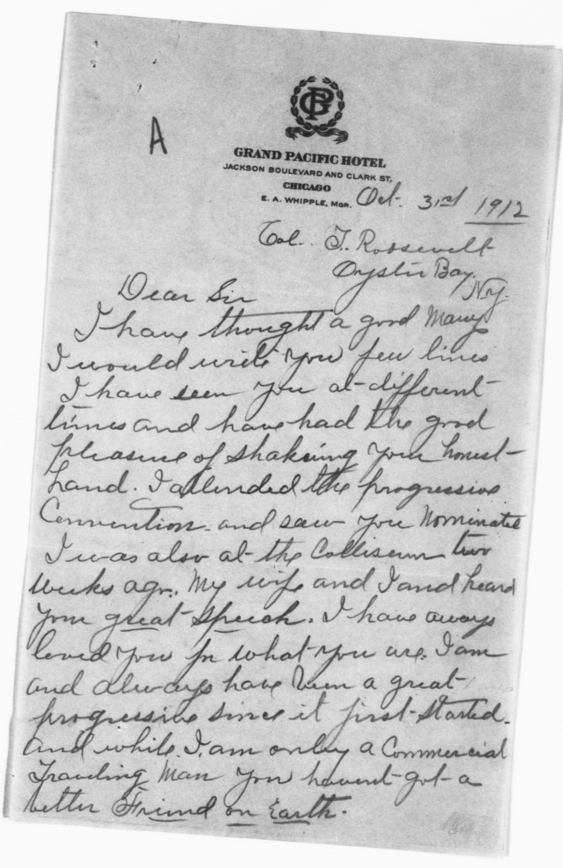 Scanned image of the current content page