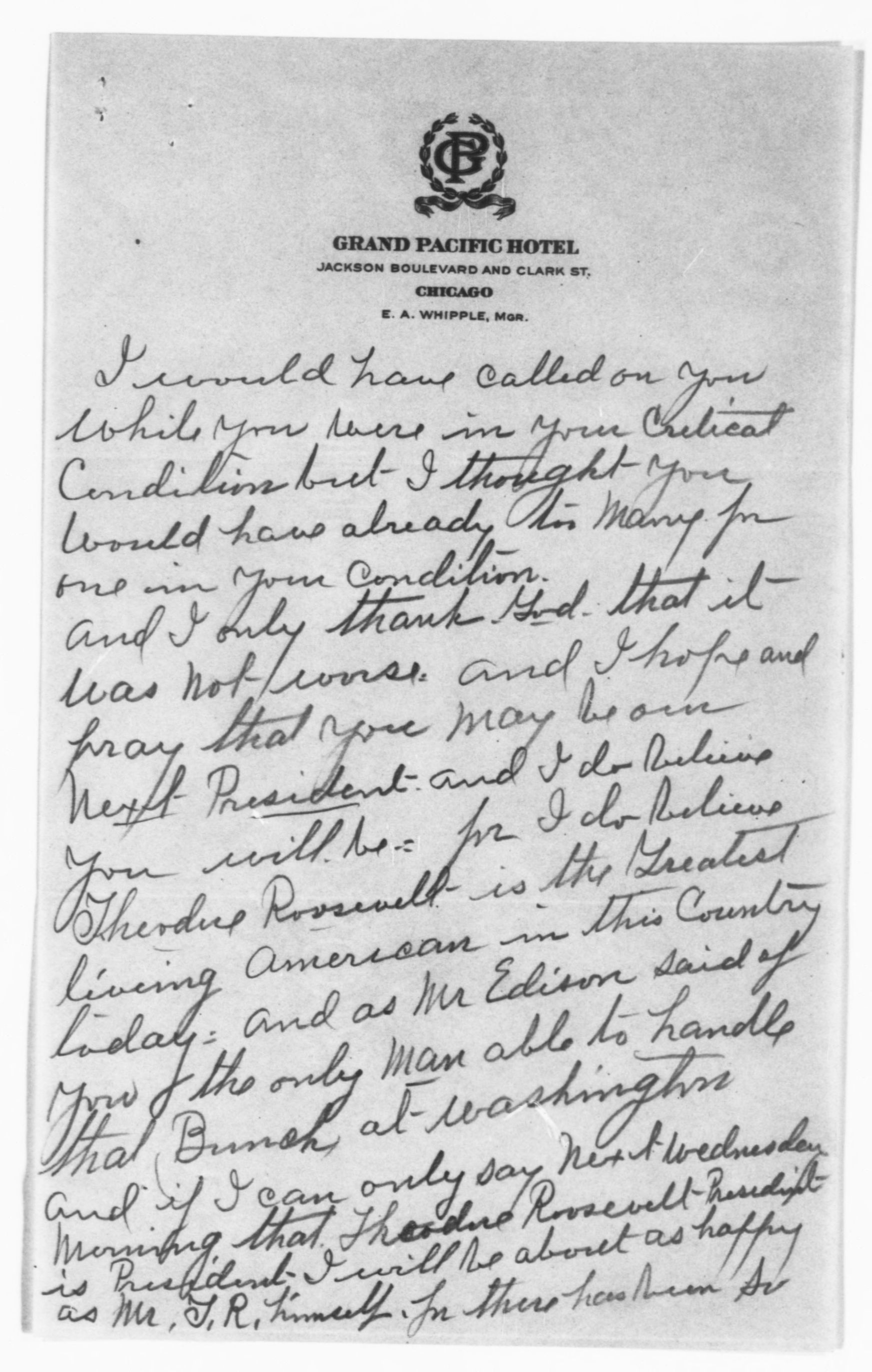 Scanned image of the current content page