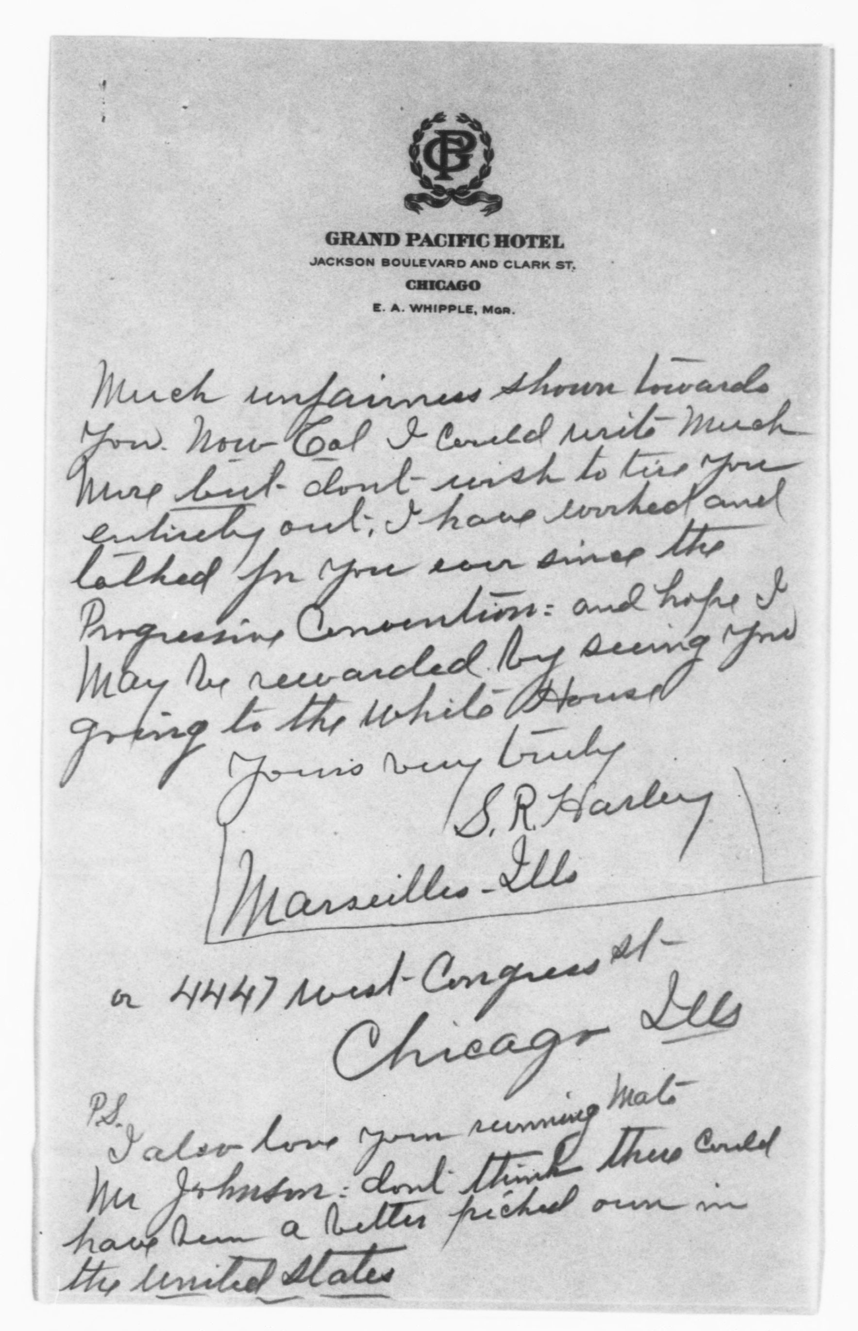 Scanned image of the current content page