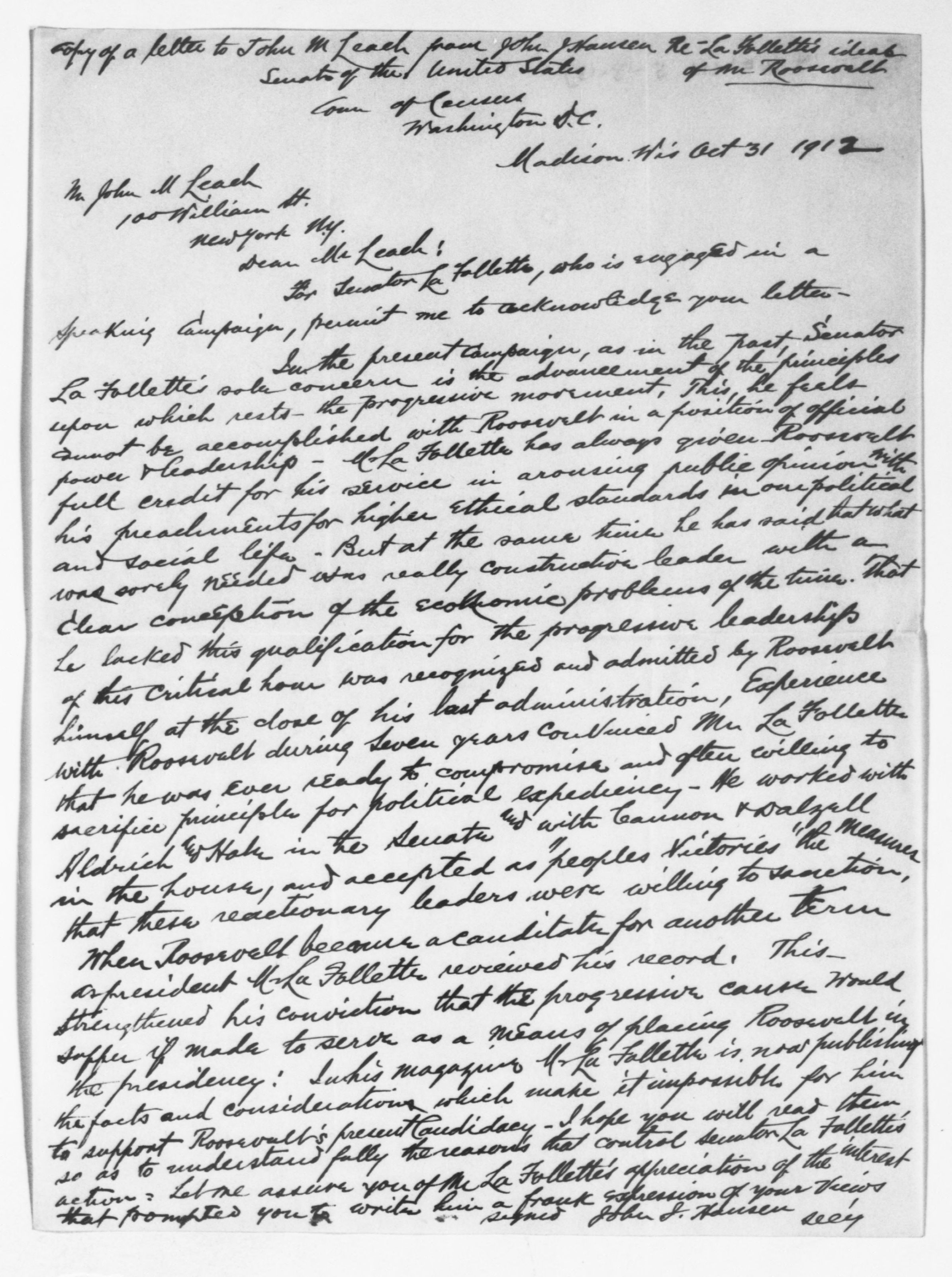 Scanned image of the current content page