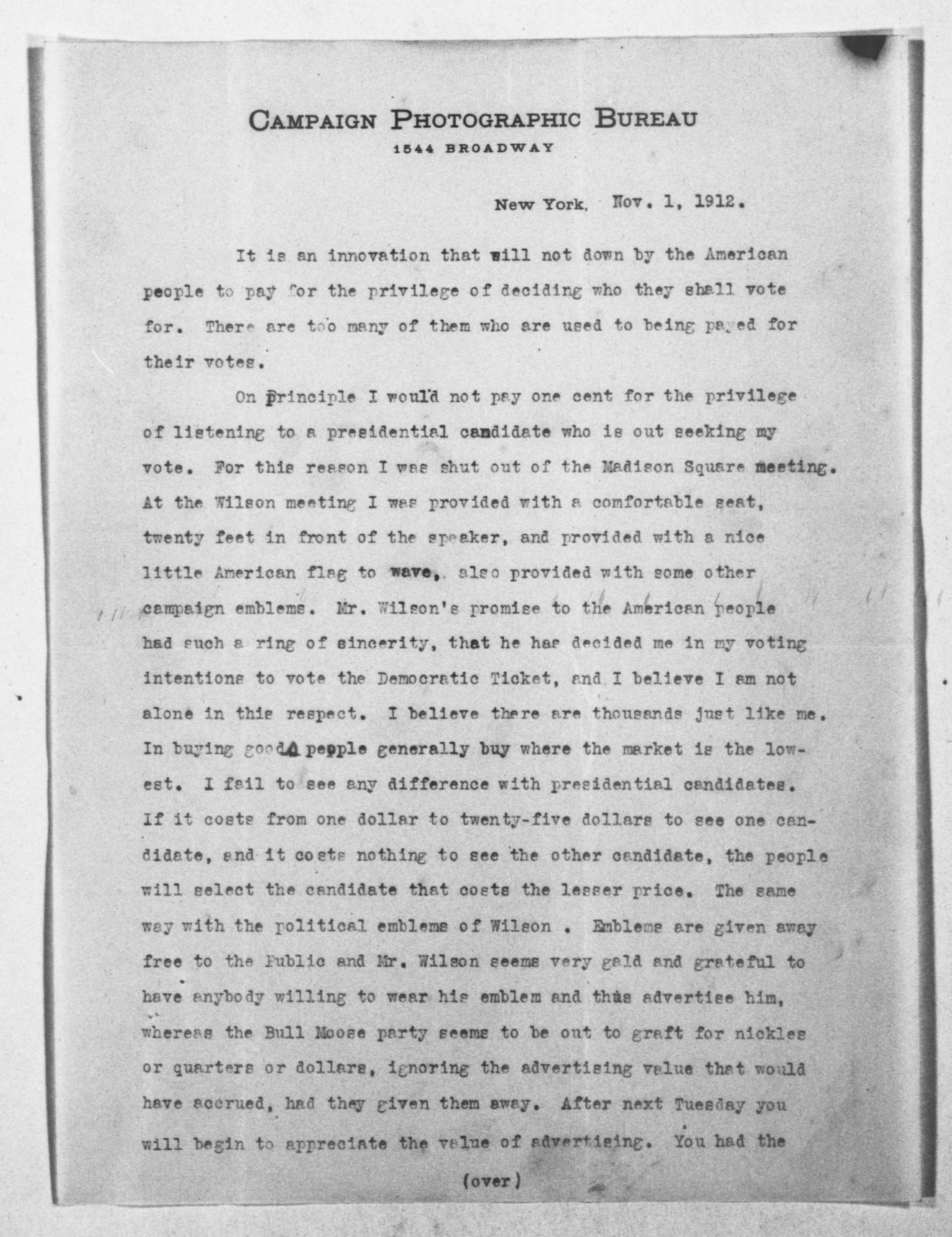 Scanned image of the current content page