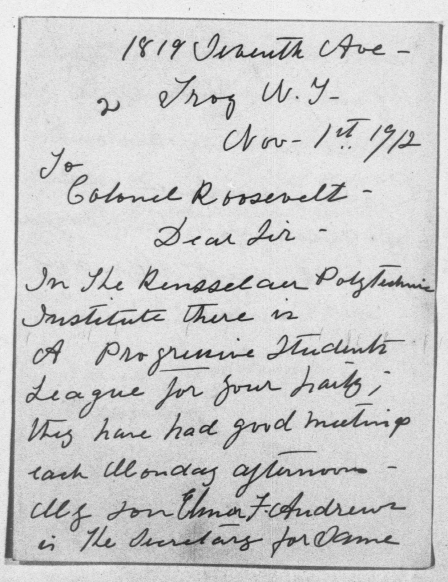 Scanned image of the current content page