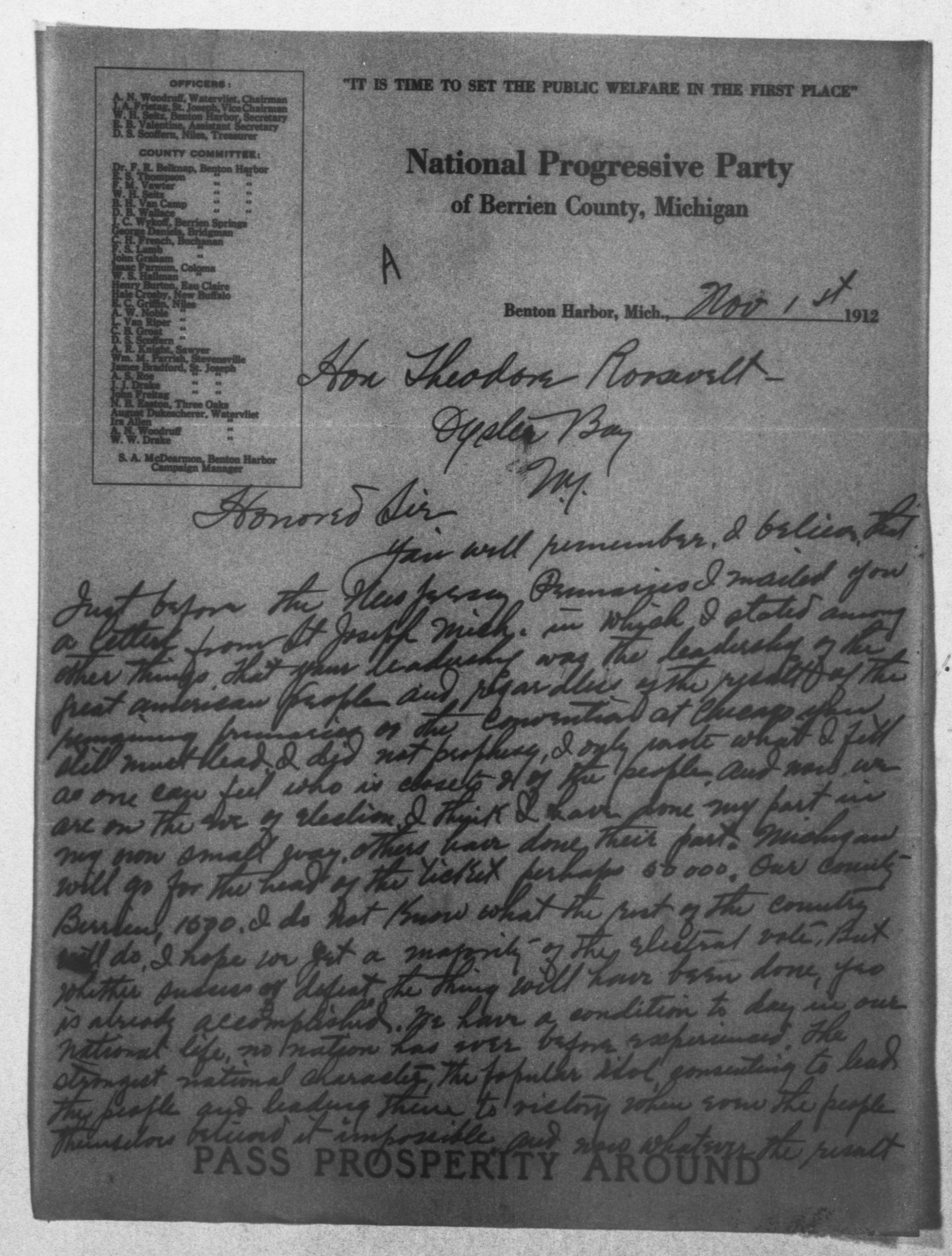 Scanned image of the current content page