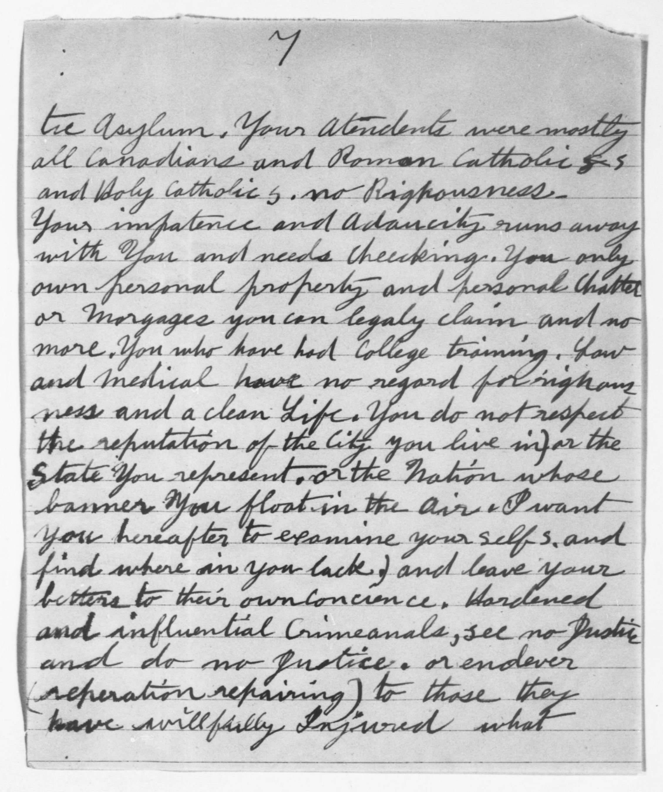 Scanned image of the current content page