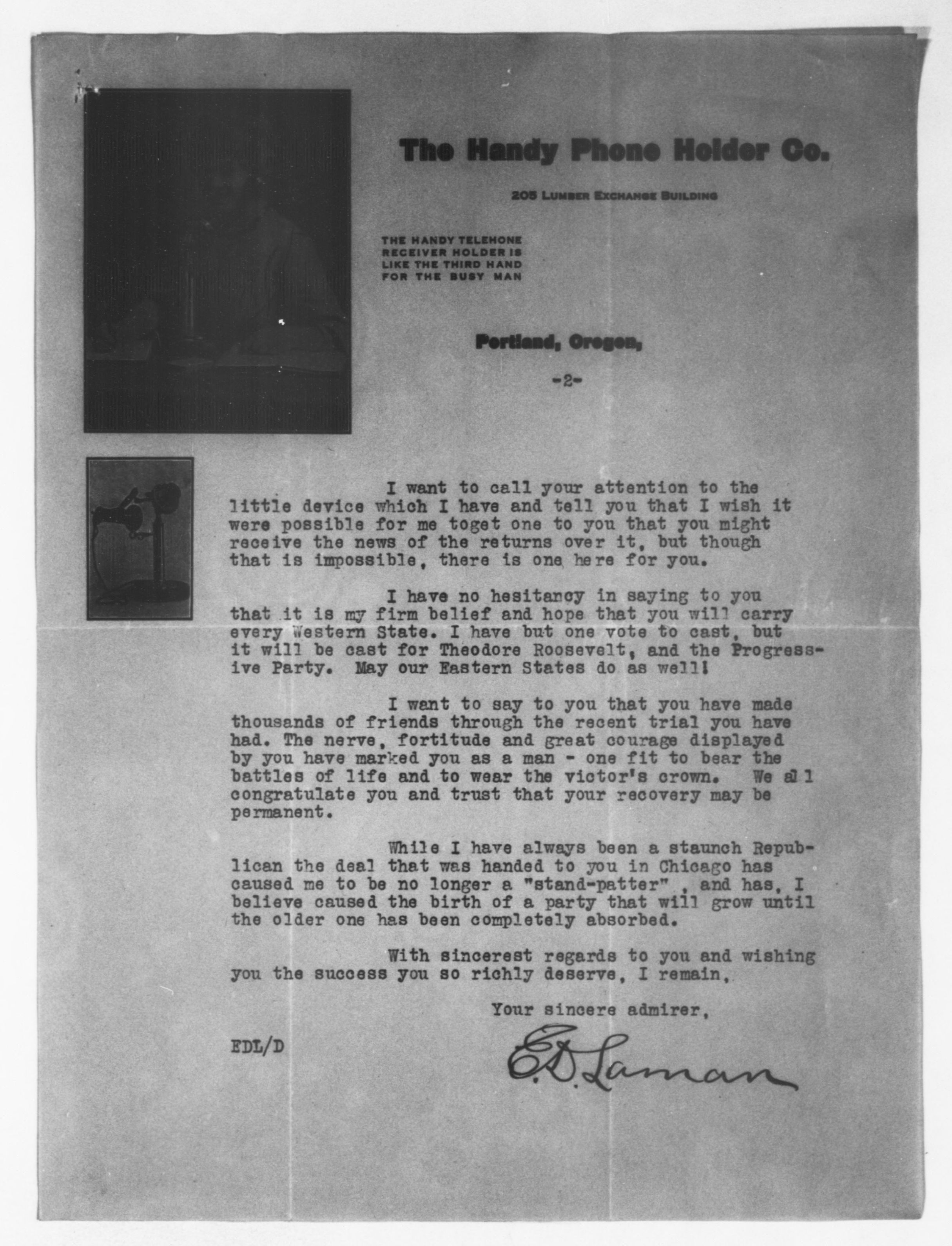 Scanned image of the current content page