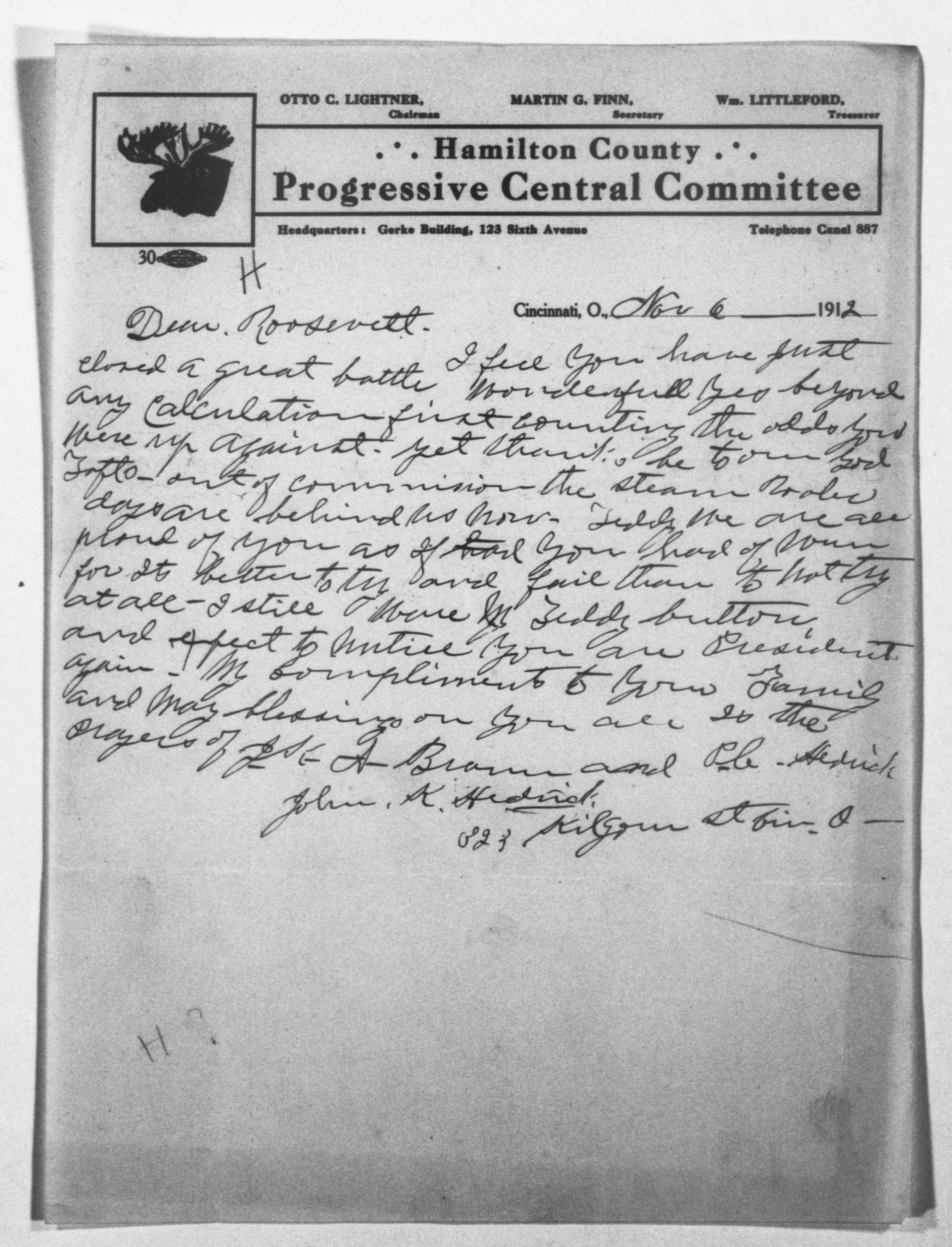 Scanned image of the current content page