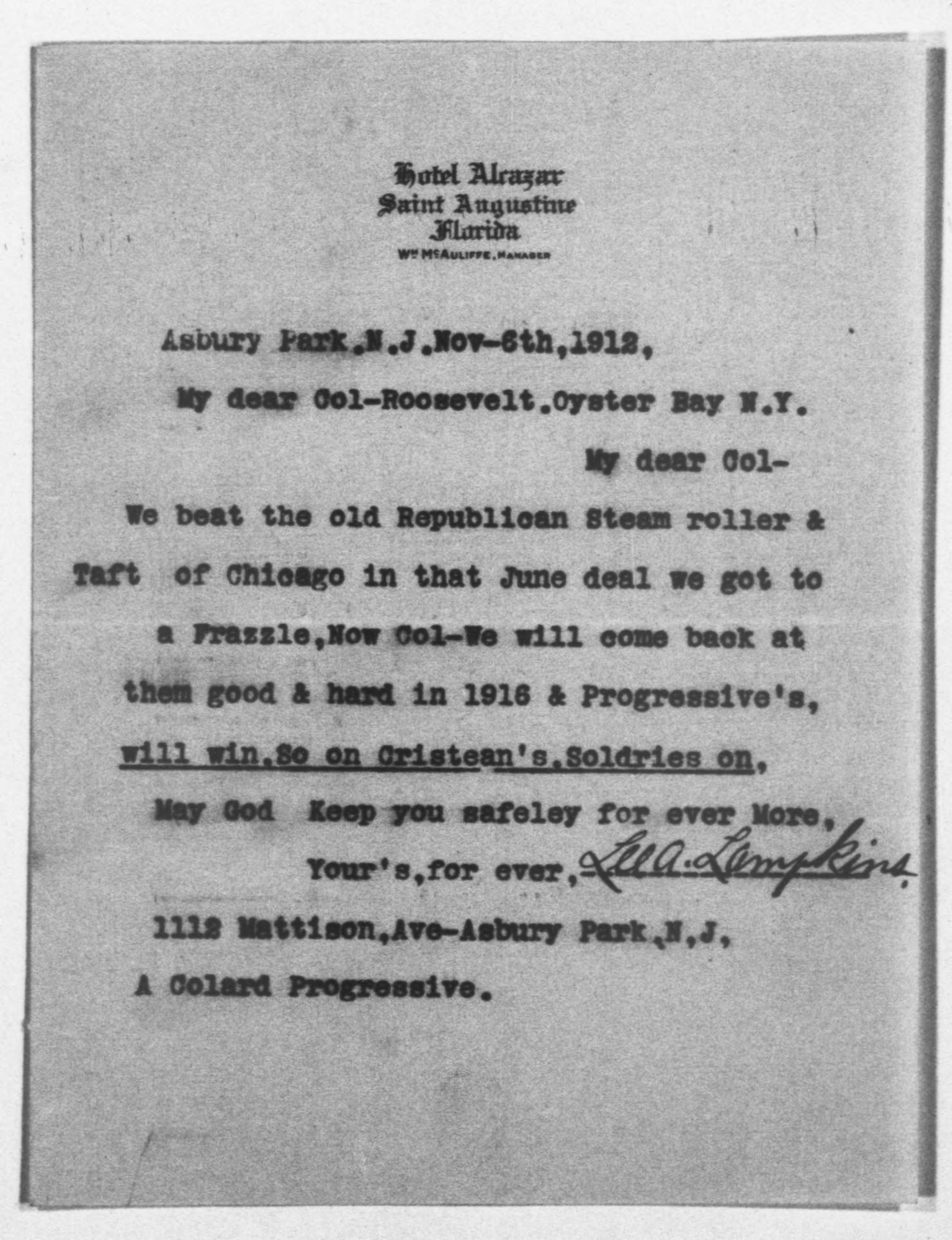 Scanned image of the current content page