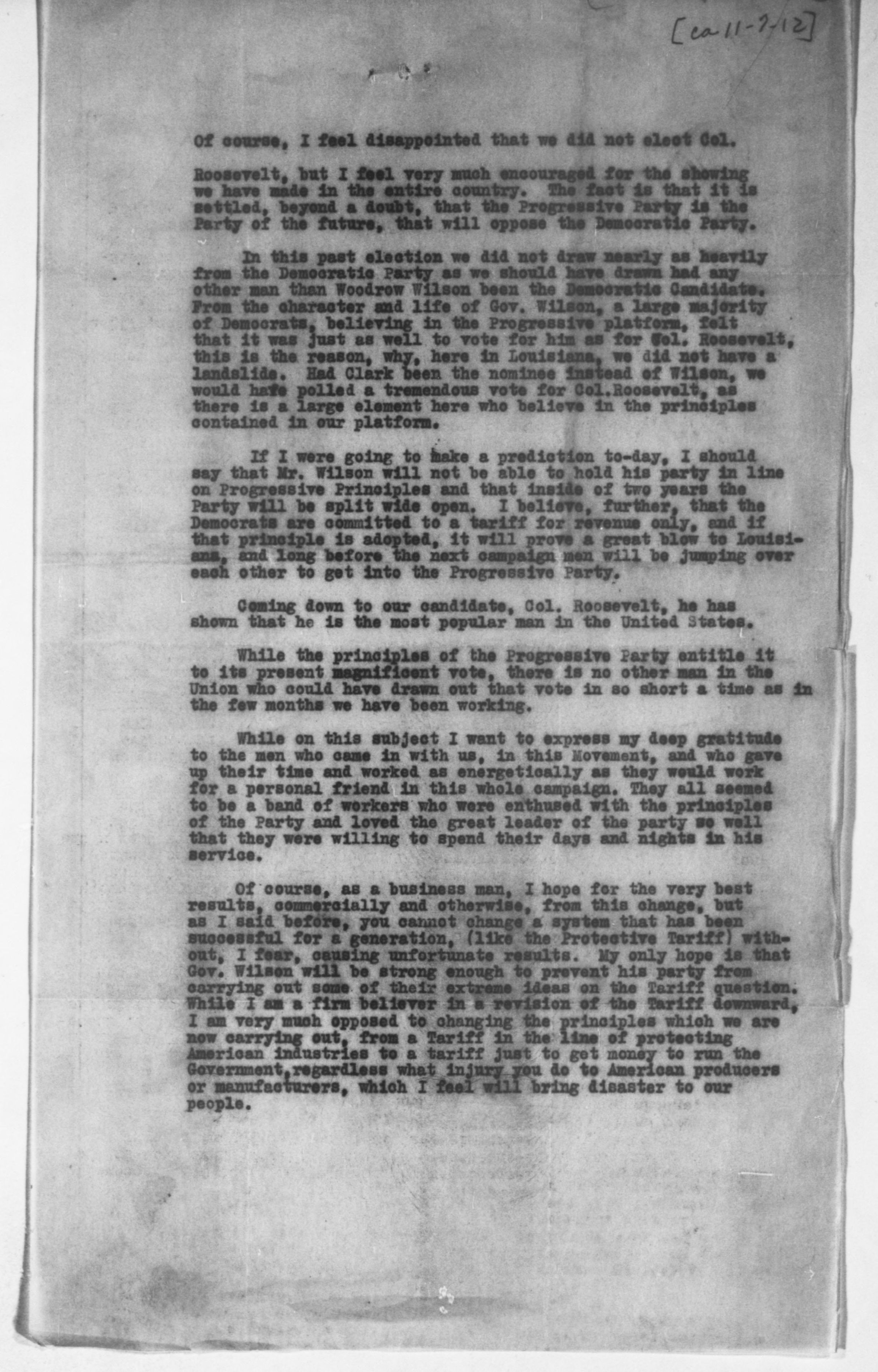 Scanned image of the current content page