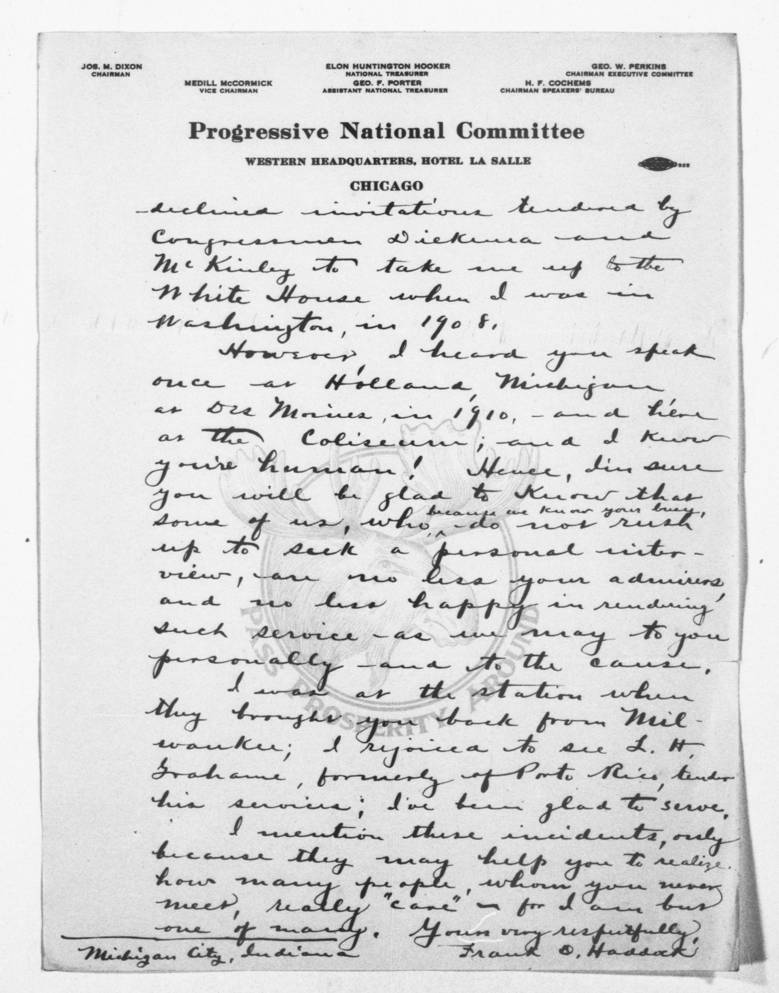 Scanned image of the current content page