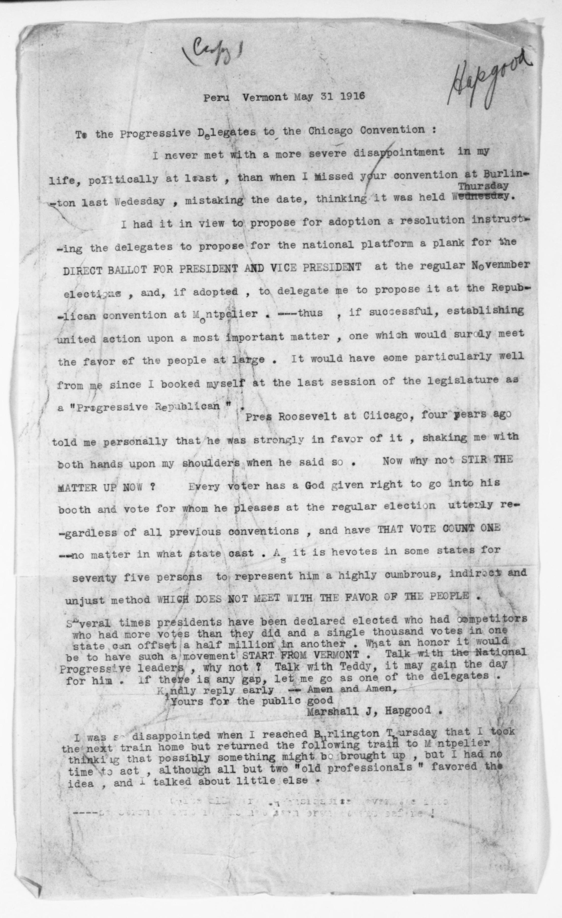 Scanned image of the current content page