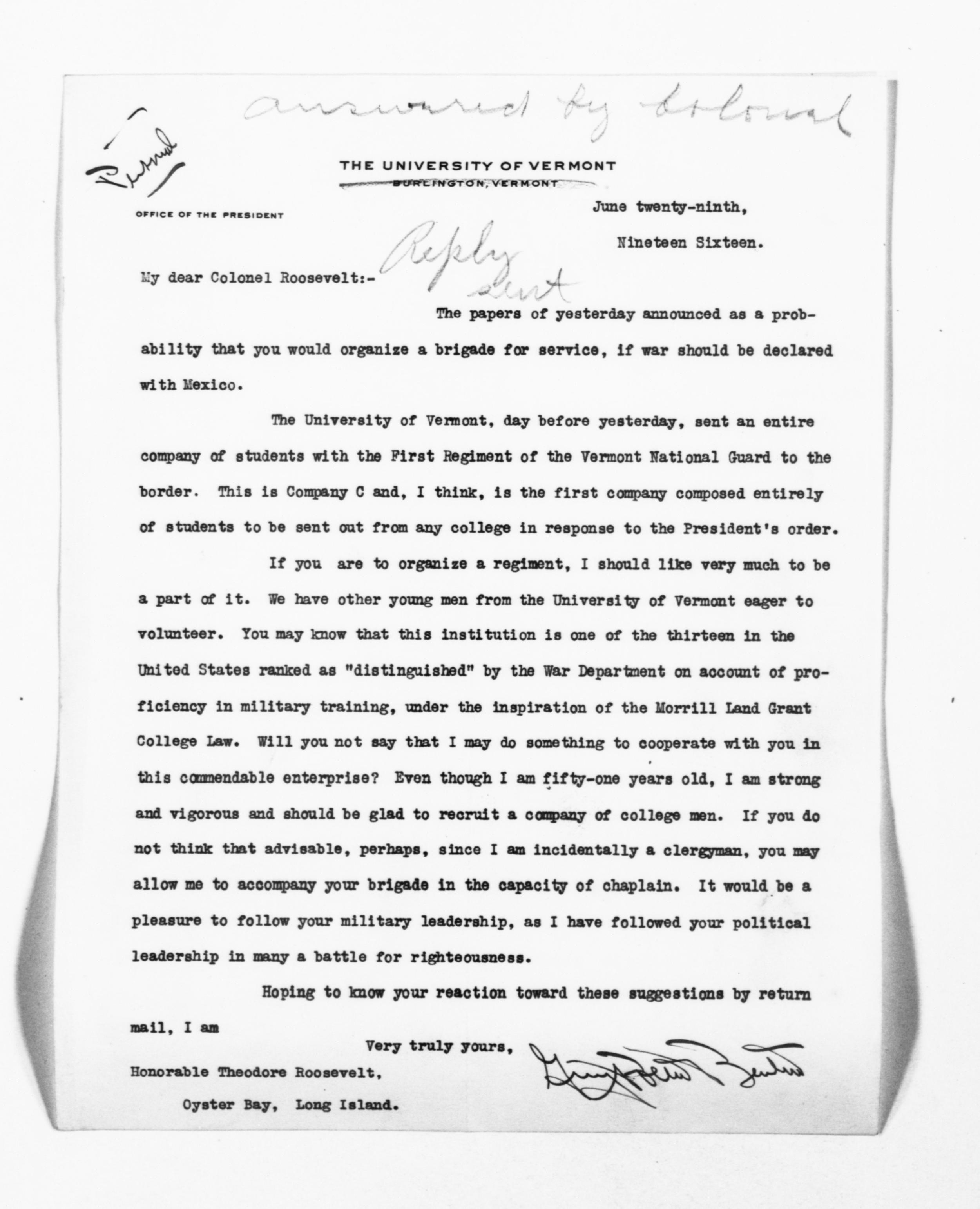 Scanned image of the current content page