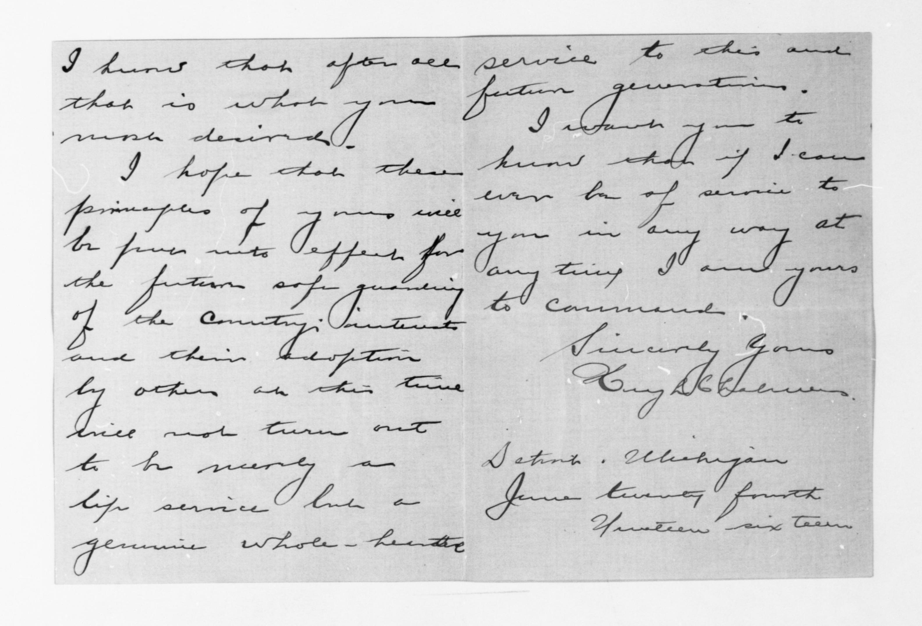 Scanned image of the current content page