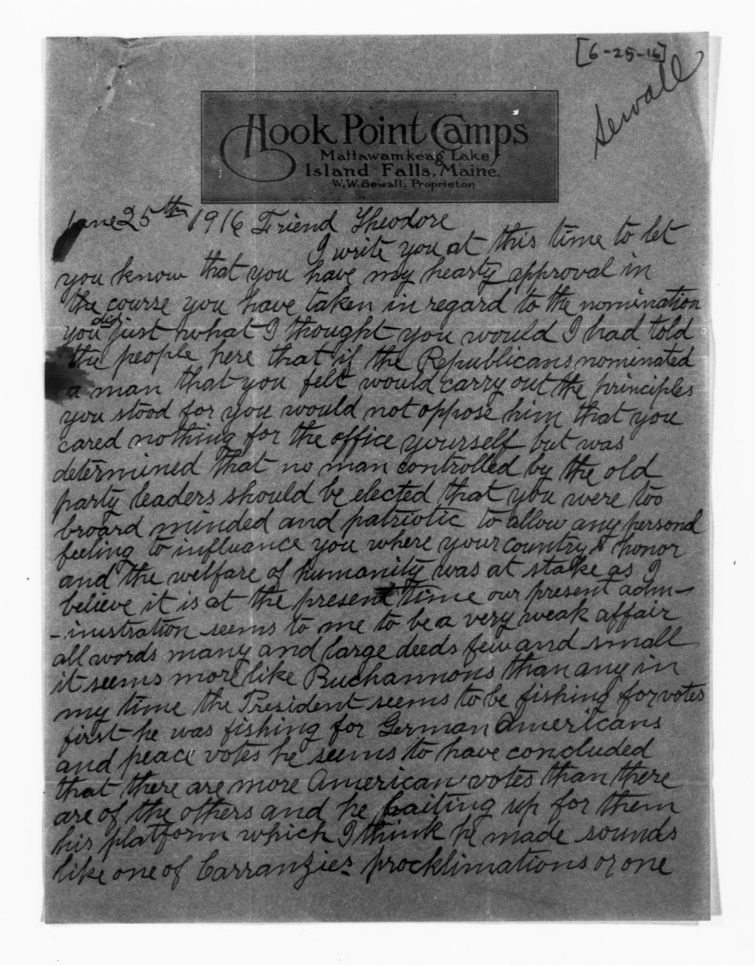 Scanned image of the current content page
